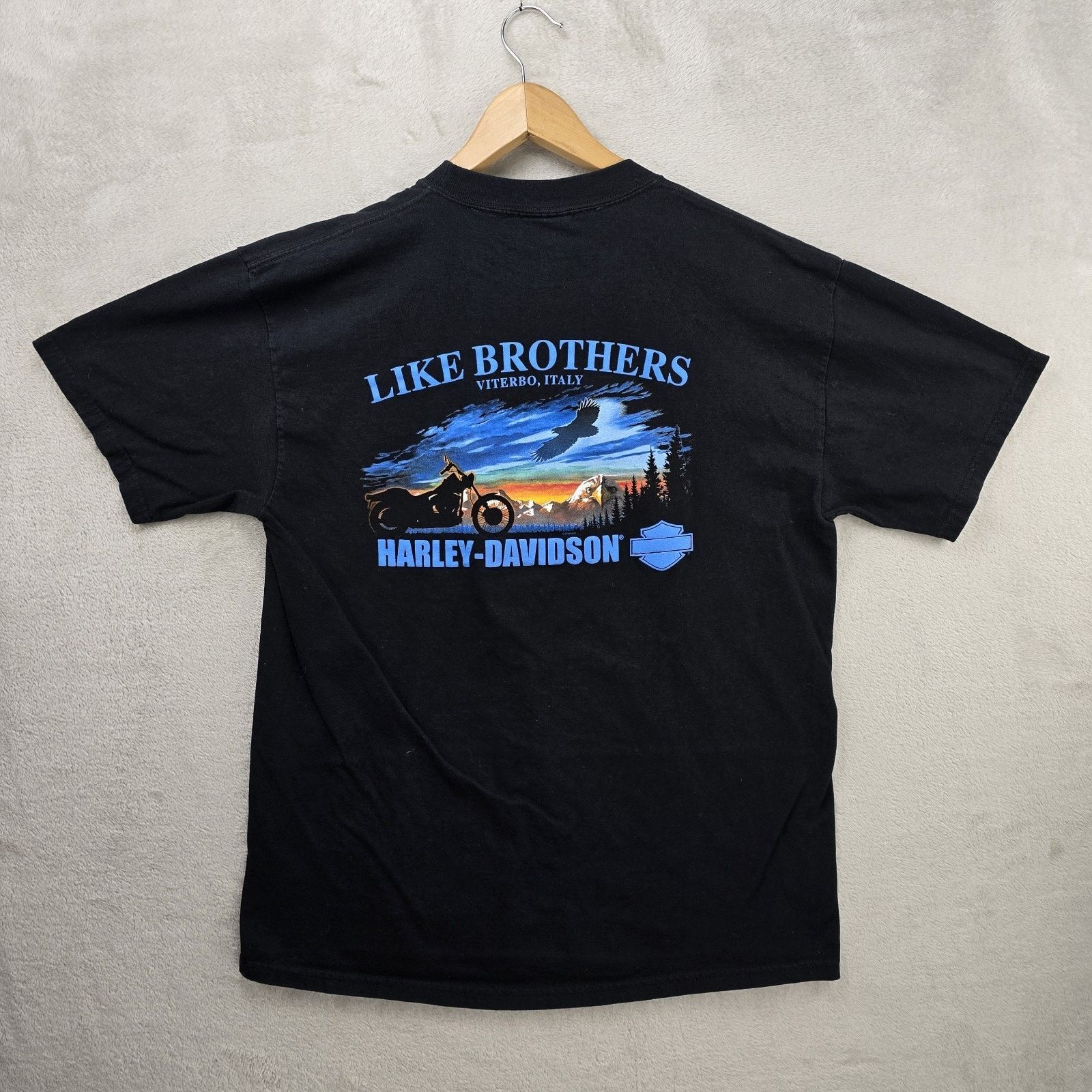 Harley Davidson Vintage Harley Davidson Shirt L Like Brothers Viterbo Italy Size US L / EU 52-54 / 3 - 7 Thumbnail