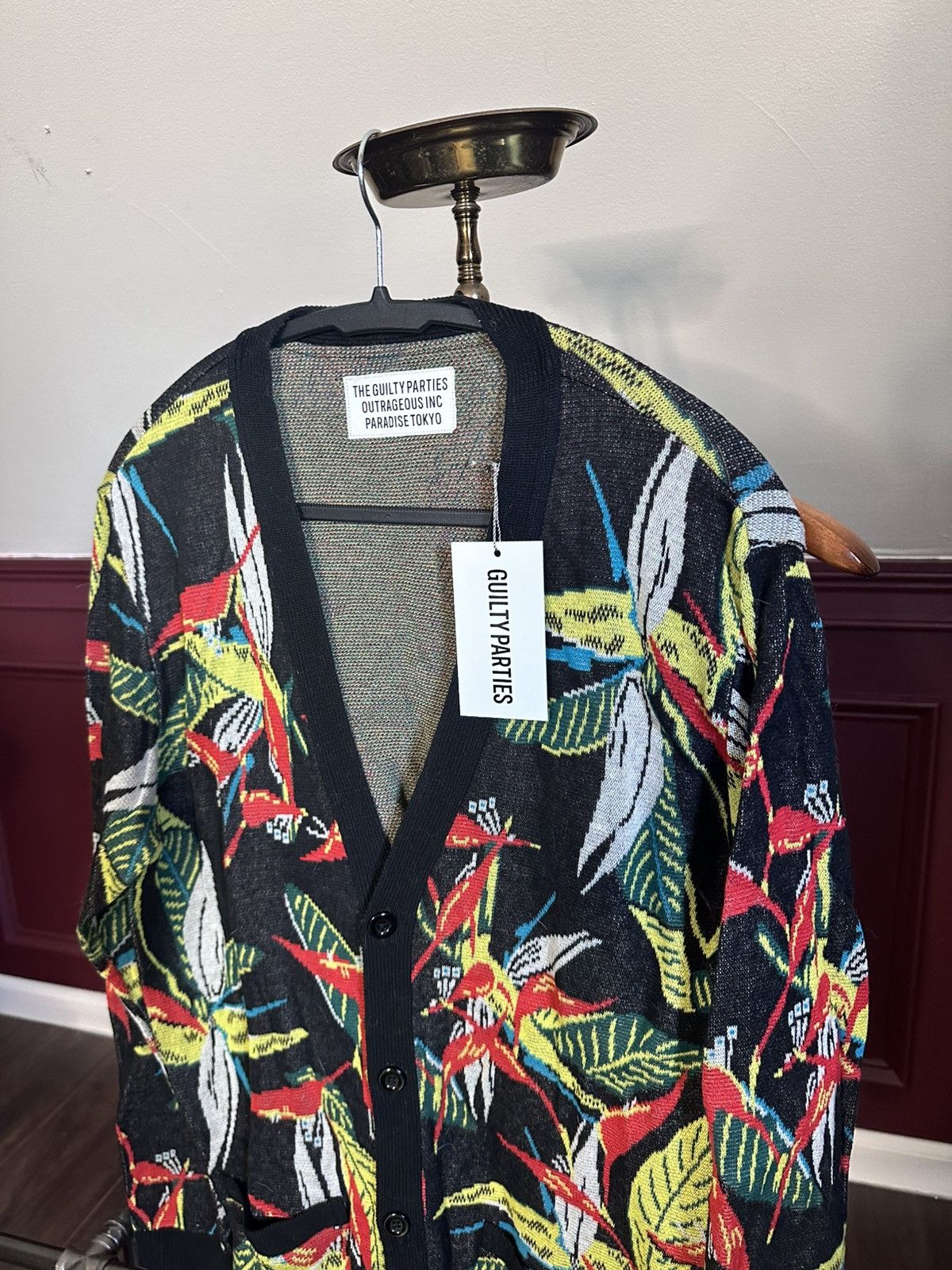 Wacko Maria WACKO MARIA knit floral cardigan made in Japan w tags Size US M / EU 48-50 / 2 - 2 Thumbnail