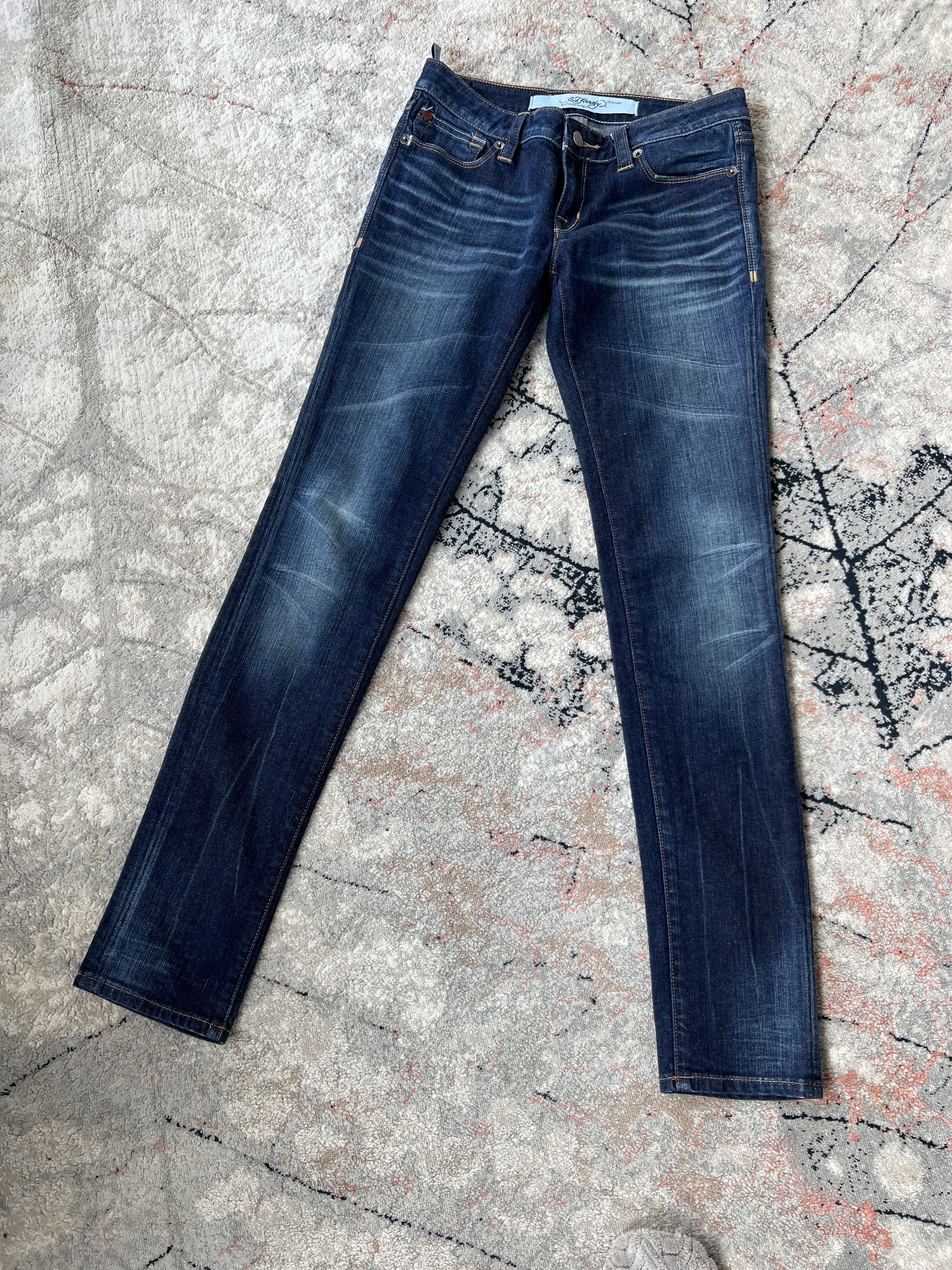 Christian Audigier × Ed Hardy Ed Hardy By Christian Audigier White Label Jeans Size 28" / US 6 / IT 42 - 4 Thumbnail