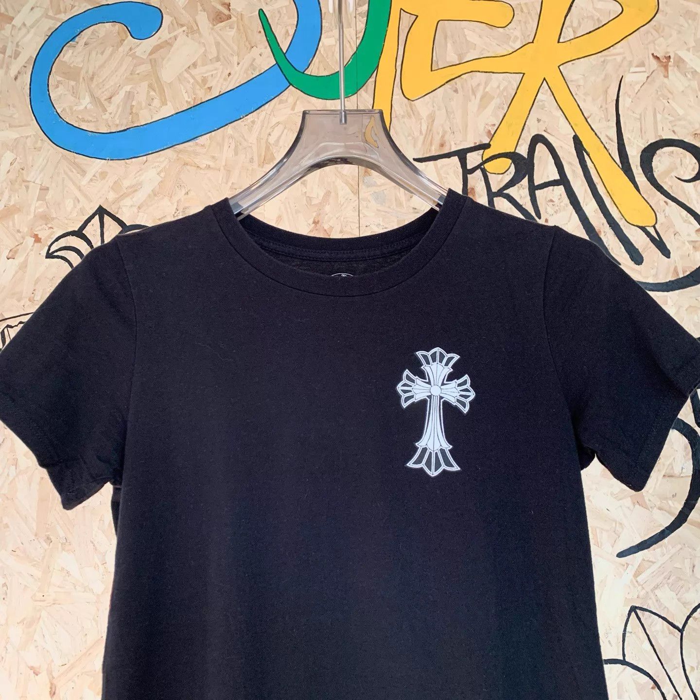 Chrome Hearts Chrome Hearts Vintage Black Big Cross SS Tee L Size L / US 10 / IT 46 - 3 Thumbnail