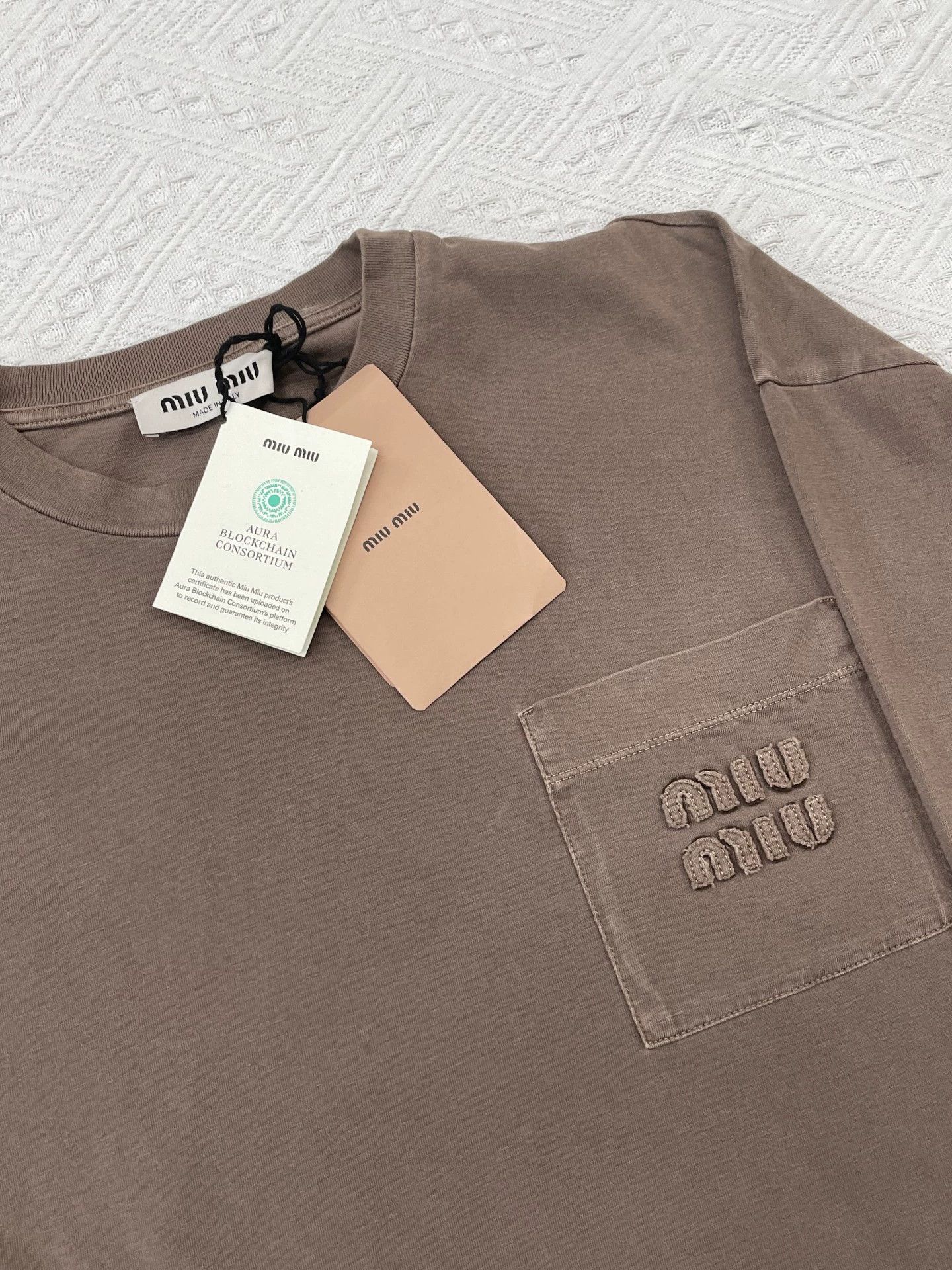 Miu Miu MIU MIU Ebony Long Sleeve Tee Women's Size S NWT Size S / US 4 / IT 40 - 2 Thumbnail