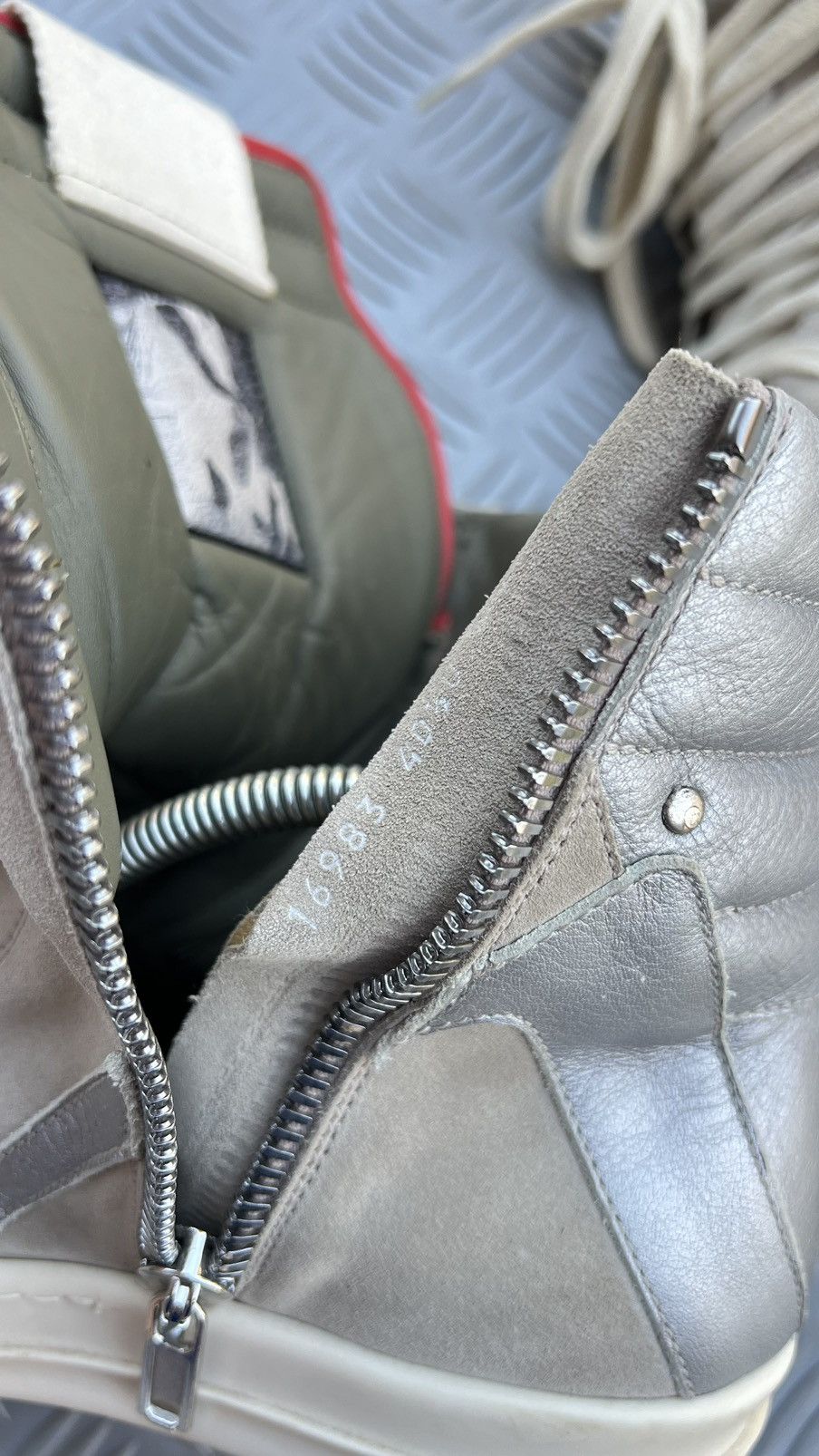 Rick Owens Rick Owens geobasket pearl reflective Size US 7.5 / EU 40-41 - 20 Thumbnail