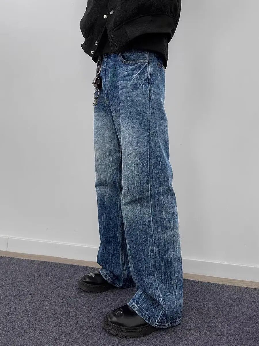 Japanese Brand × Jean Distressed Trendy Straight Leg Jeans Size US 29 - 6 Thumbnail