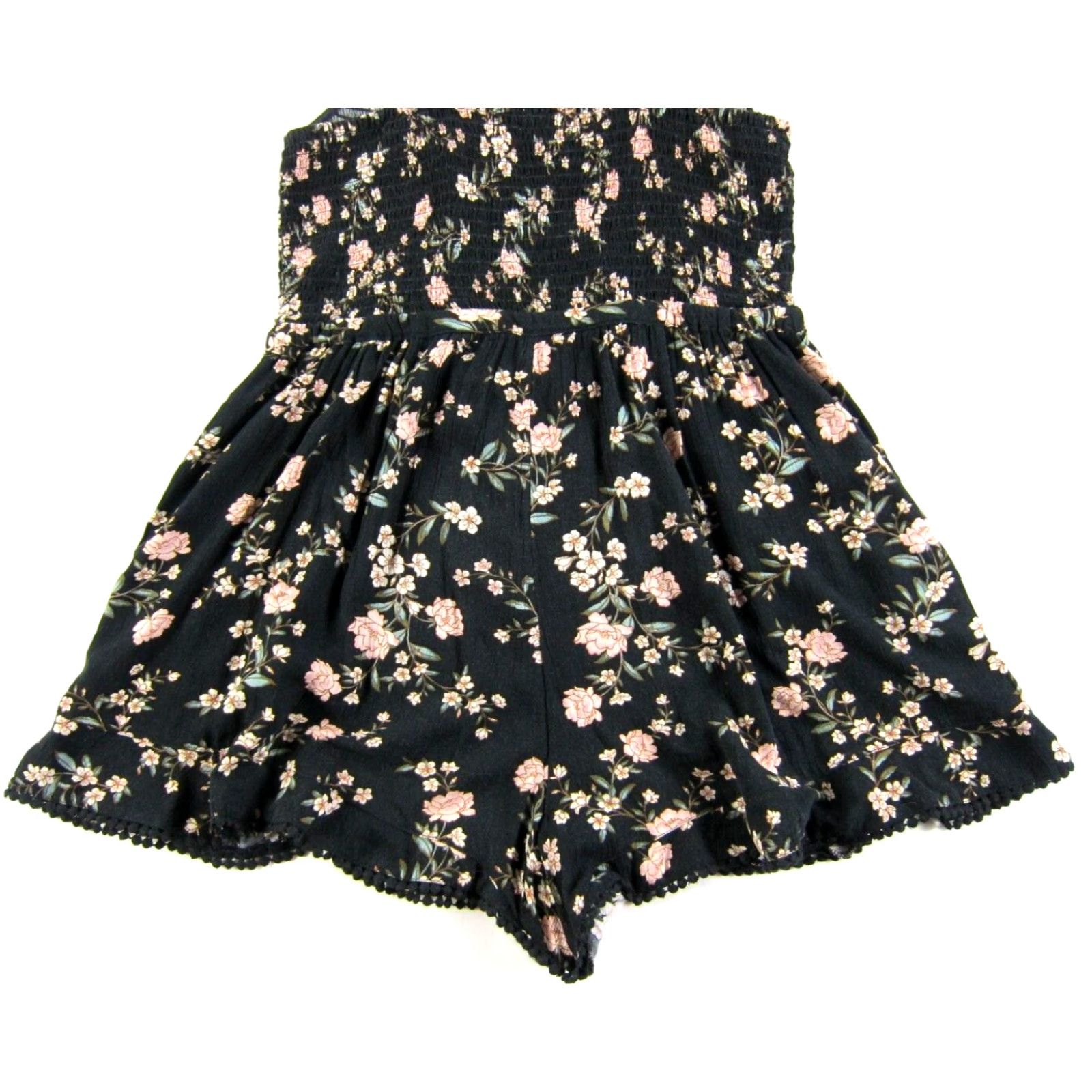 American Eagle Outfitters American Eagle Outfitters Jumpsuit Black Floral Pocket Rayon Large Size 36" / US 14 / IT 50 - 7 Thumbnail