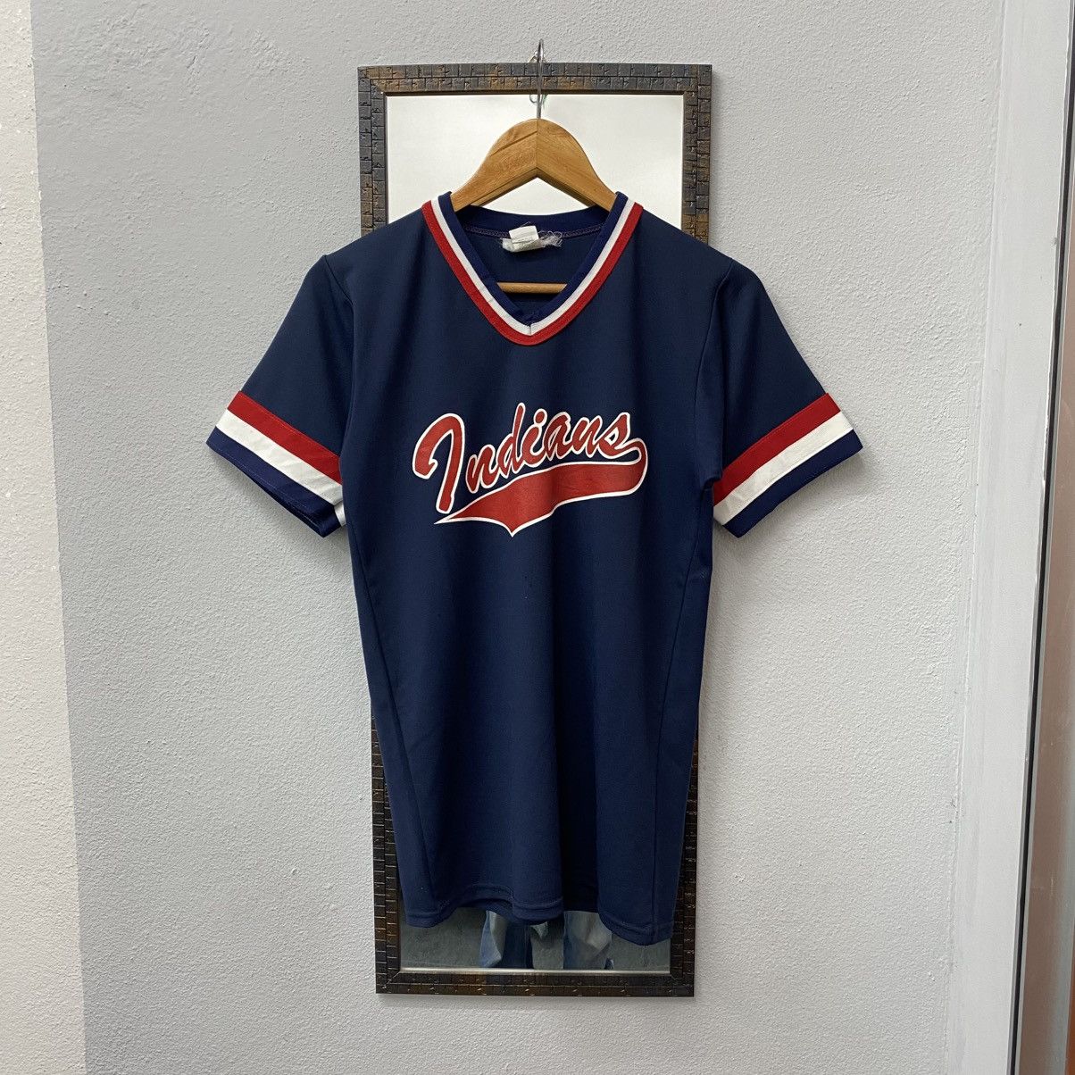 MLB Vintage 80s CLEVELAND INDIANS Logo Mlb Jersey Size US S / EU 44-46 / 1 - 1 Thumbnail