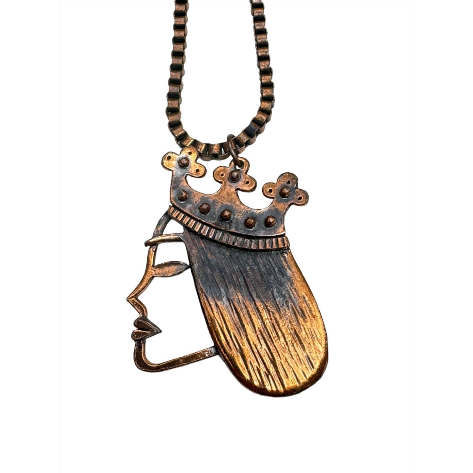 Vintage Rebajes Queen of Hearts Pendant Necklace - Vintage 1950s Size ONE SIZE - 2 Thumbnail