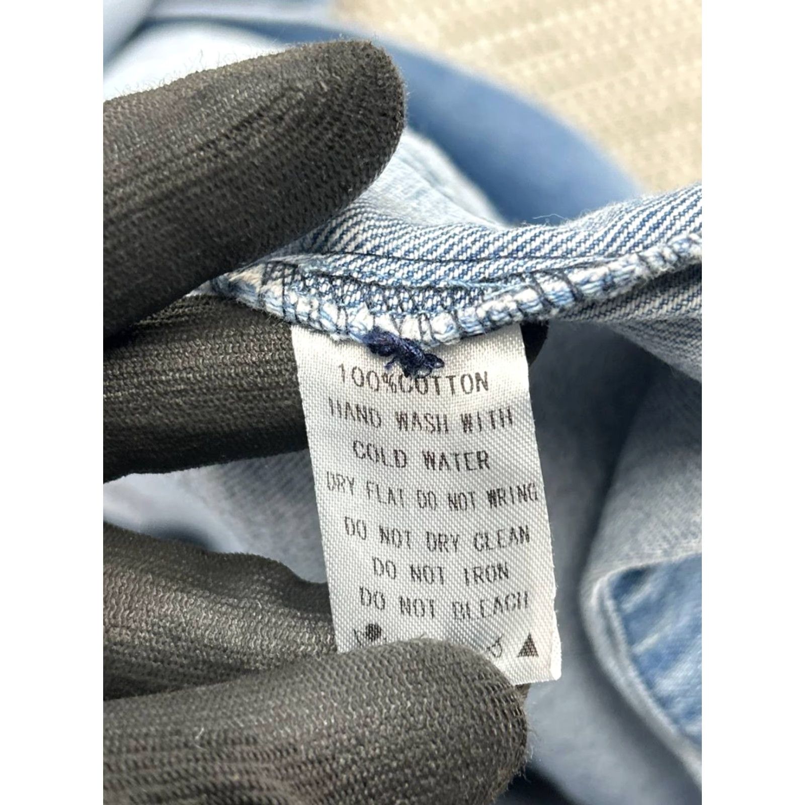Denime Before You Jacket Womens Medium Blue Cotton Denim Full Zip Size M / US 6-8 / IT 42-44 - 4 Thumbnail
