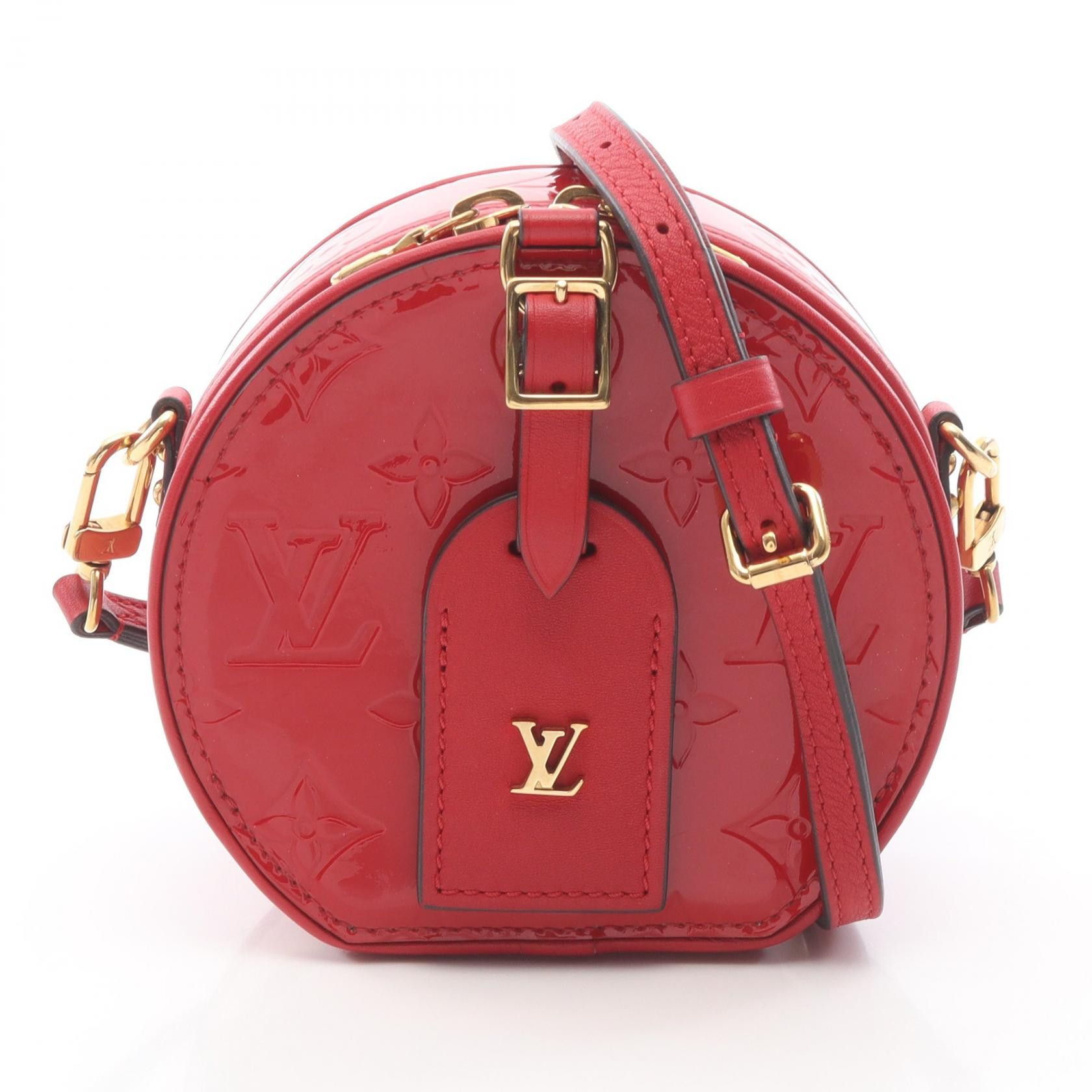 Louis Vuitton Louis Vuitton Louis Vuitton Mini Boite Chapeau Vernis Shoulder Bag Leather Shoulder Bag M90498 DUTY FREE for USA Size ONE SIZE - 1 Thumbnail