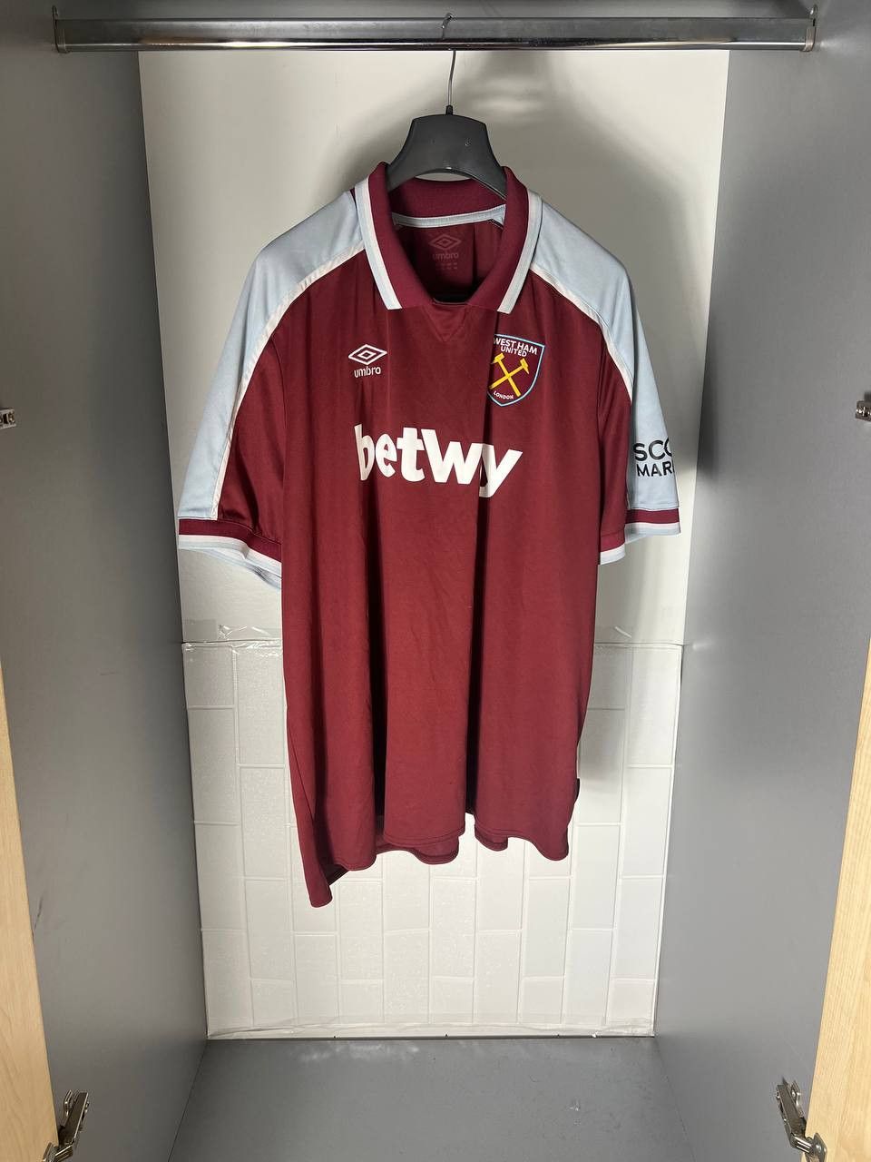 Umbro VINTAGE UMBRO FC WEST HAM UNITED ENGLAND SOCCER JERSEY RETRO Size US XXL / EU 58 / 5 - 3 Thumbnail