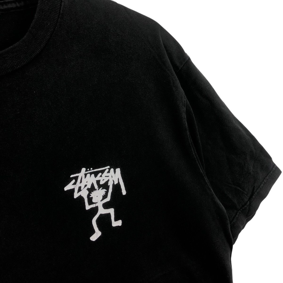 Stussy Vintage 90’ STUSSY WARRIOR MAN Stickman Tribe Tee Shirt Top Size US L / EU 52-54 / 3 - 3 Thumbnail