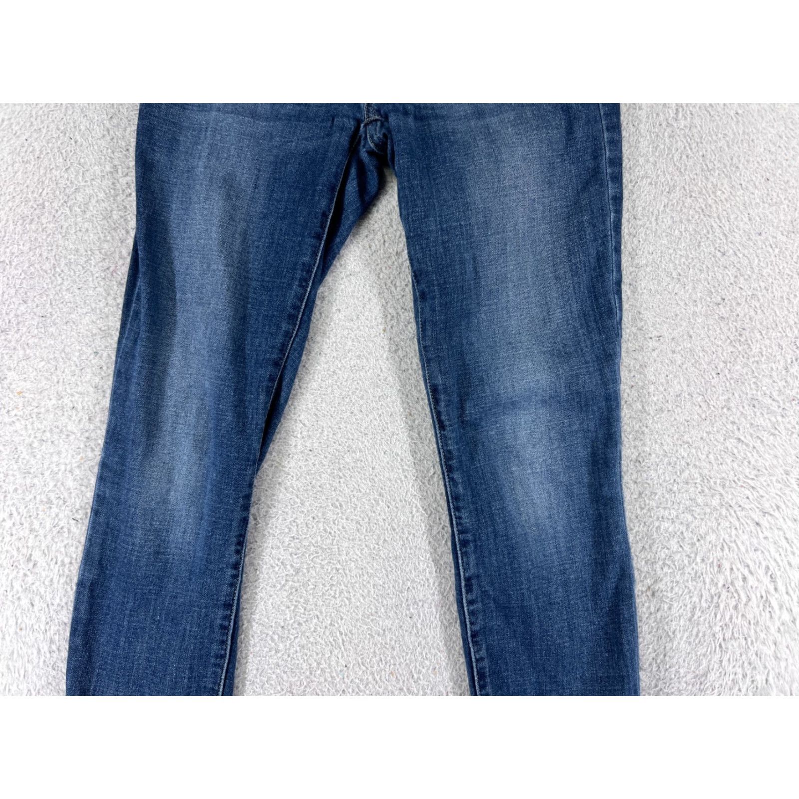 Vintage VINTAGE Black Women's Jeans Skinny Fit Low Rise 20x25 Blue Denim 90s Modern Size 25" / US 0 / IT 36 - 6 Thumbnail