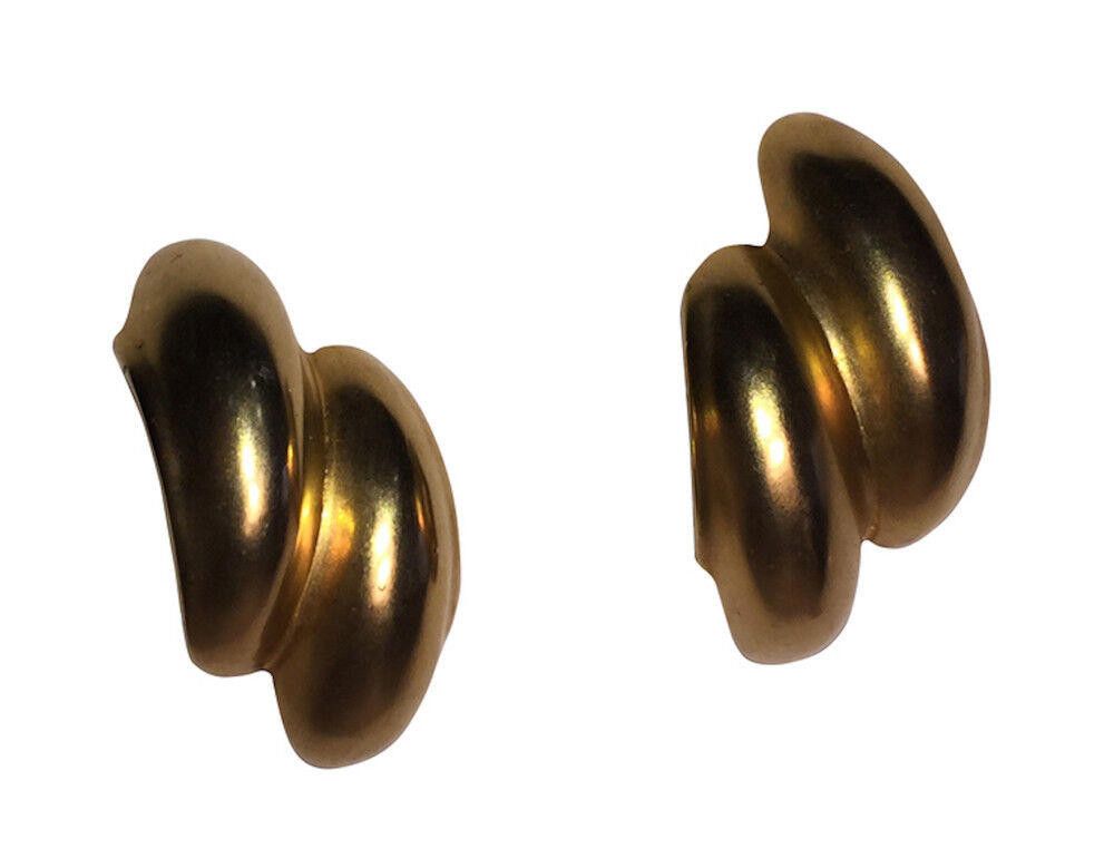 Robert Lee Morris 18ktGold Plated Matte Robert Lee Morris Double Hoop Earrings Size ONE SIZE - 1 Thumbnail