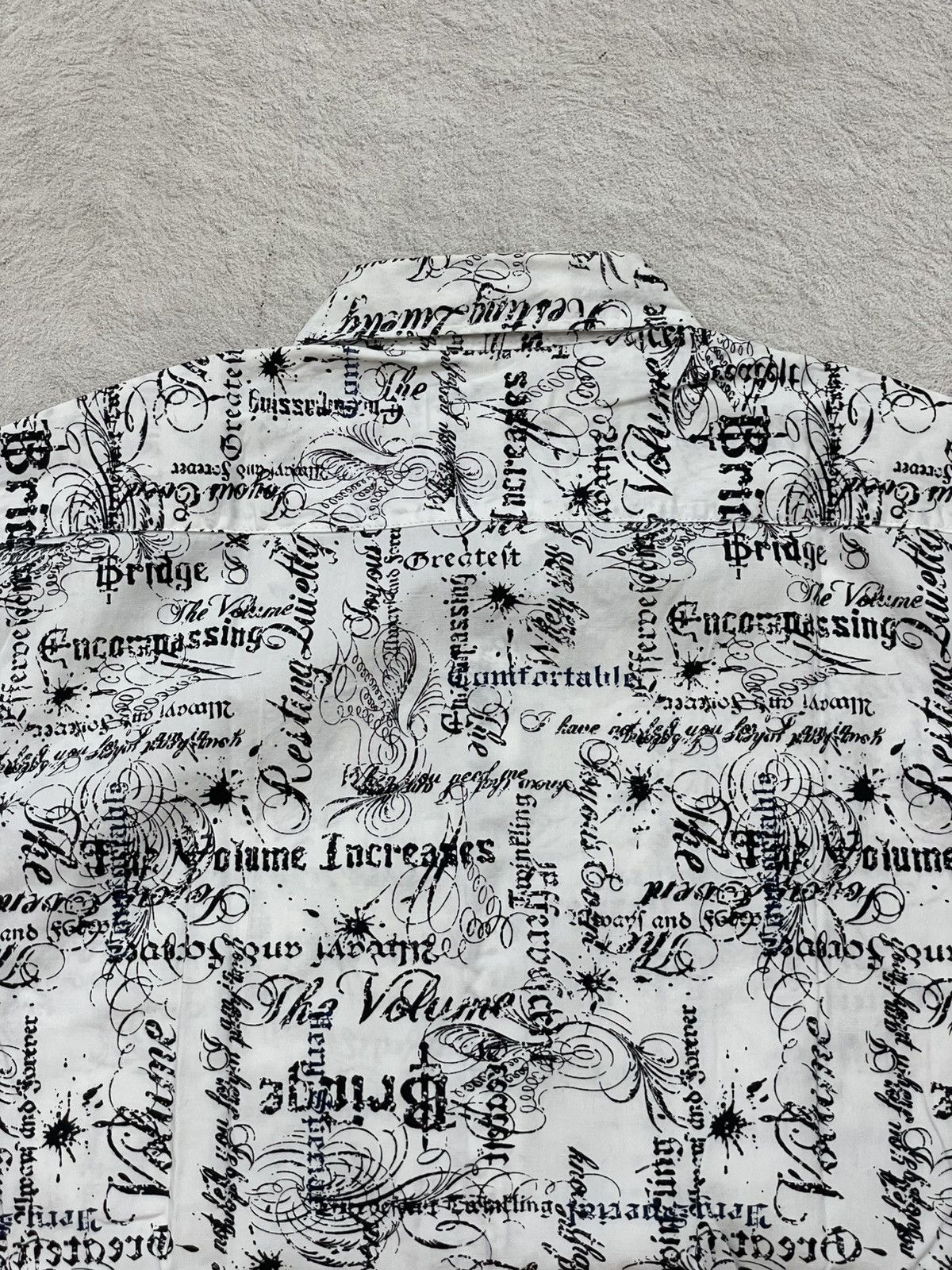 If Six Was Nine 2000s Japanese Poem Shirt AOP y2k Ifsix Hysteric Lgb y’s Size US L / EU 52-54 / 3 - 7 Thumbnail