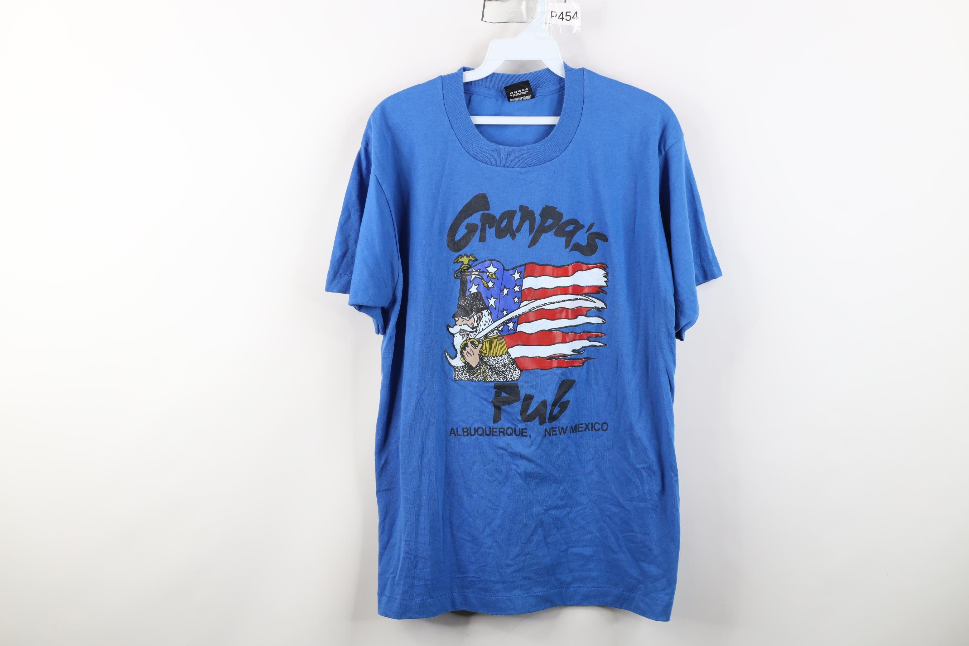 Vintage Vintage 80s 90s Granpa's Pub Civil War Soldier T-Shirt Size US L / EU 52-54 / 3 - 1 Thumbnail
