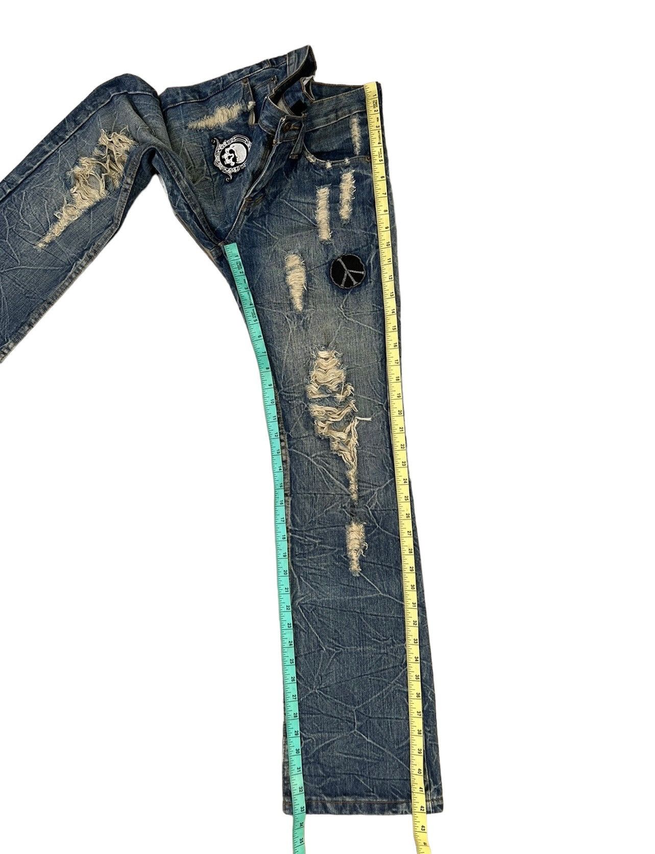 Vintage Vintage Diviner Japan Distressed Denim Flare Jeans Size US 29 - 5 Thumbnail