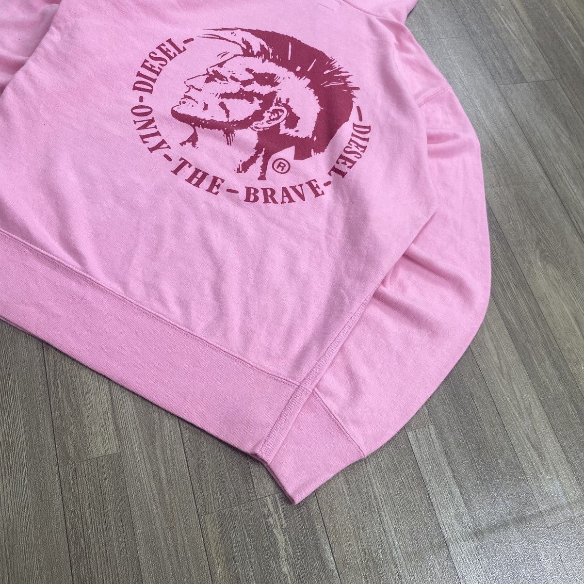 Diesel 2000s Diesel Punk But A Im Shouting Pink Hoodie Size US M / EU 48-50 / 2 - 4 Thumbnail