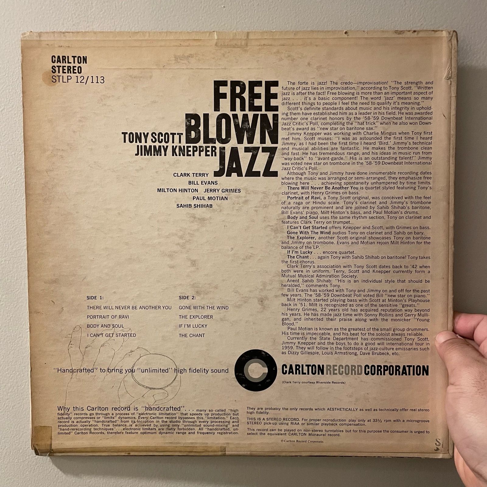 Other Tony Scott / Jimmy Knepper - Free Blown Jazz LP vinyl record Size ONE SIZE - 2 Thumbnail