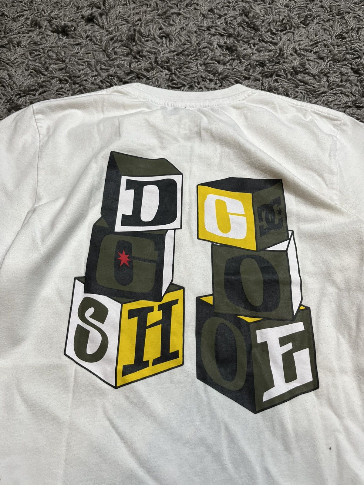 DC DC BUILDING BLOCK ART PRINT COTTON WHITE ADULT T-SHIRT Size US S / EU 44-46 / 1 - 2 Thumbnail