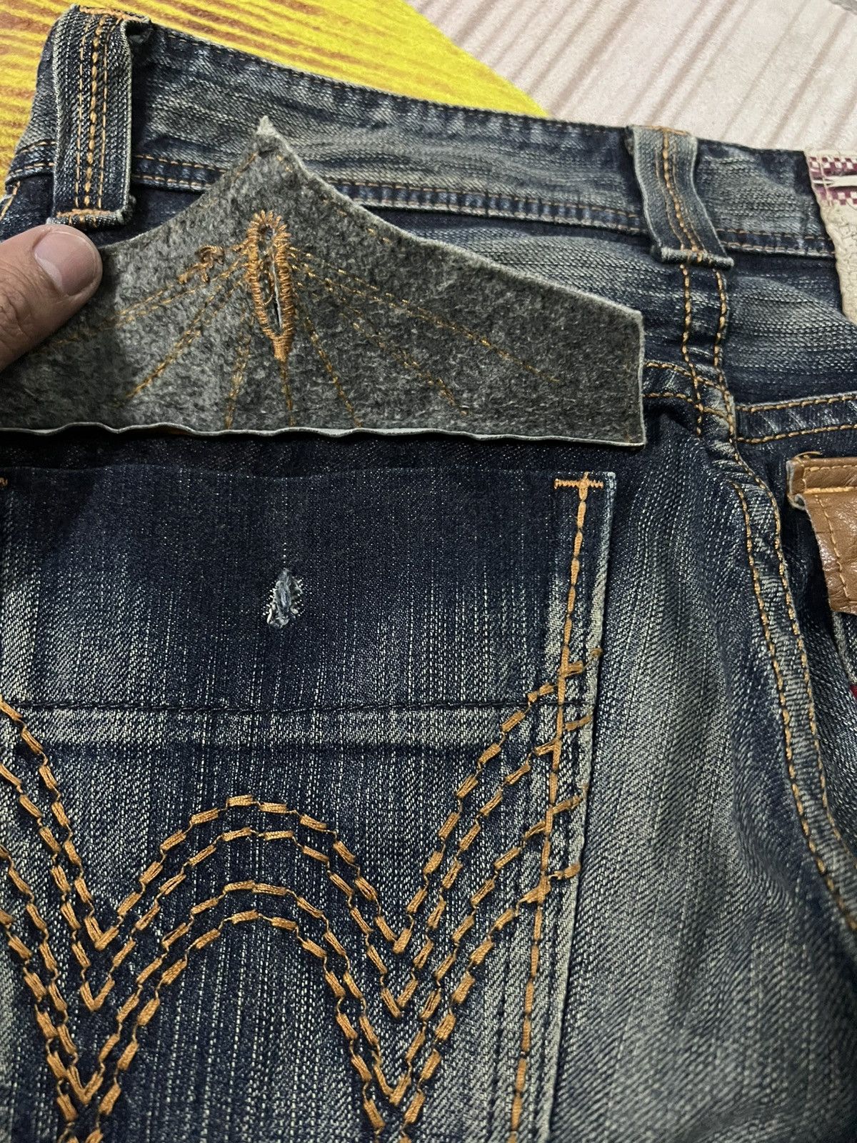 Edwin 💥Flare💥Vintage Edwin XVS Buffalo Head Distress Jean Size US 30 / EU 46 - 20 Thumbnail