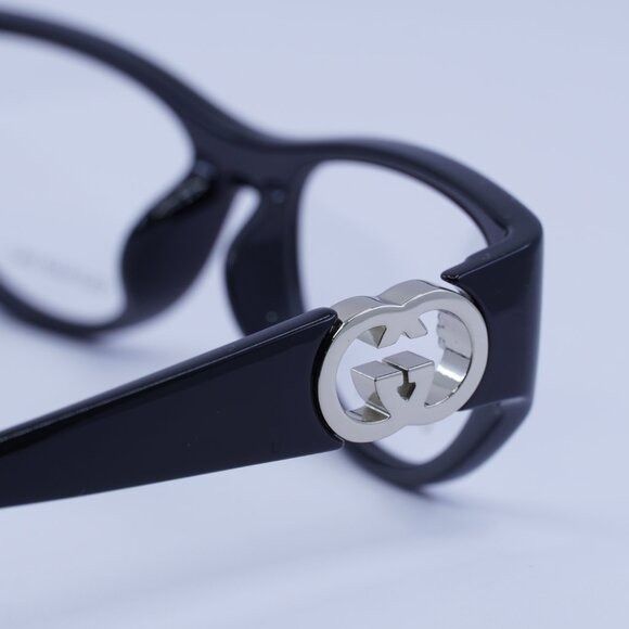 Gucci Gucci GG1825O 001 Eyeglasses Shiny Black 54mm Cat Eye Frame Size ONE SIZE - 6 Thumbnail