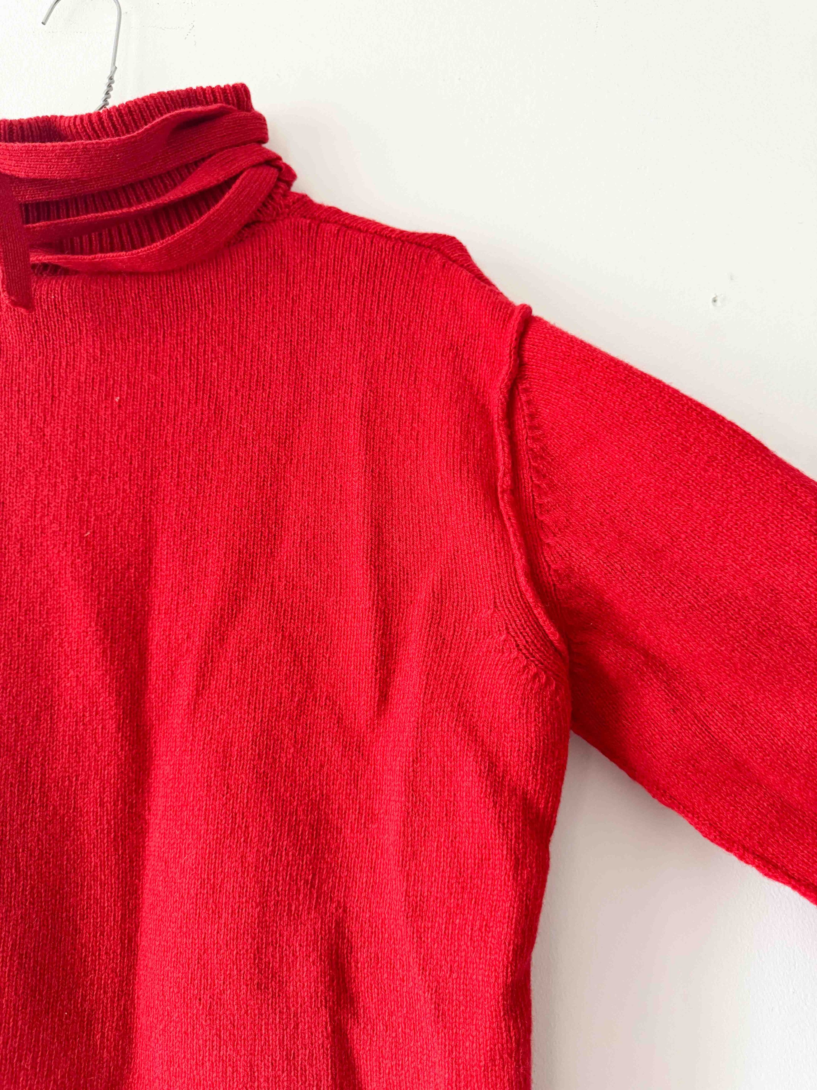 Raf Simons Raf Simons AW21 Red Double Strap Turtleneck Size US M / EU 48-50 / 2 - 5 Thumbnail
