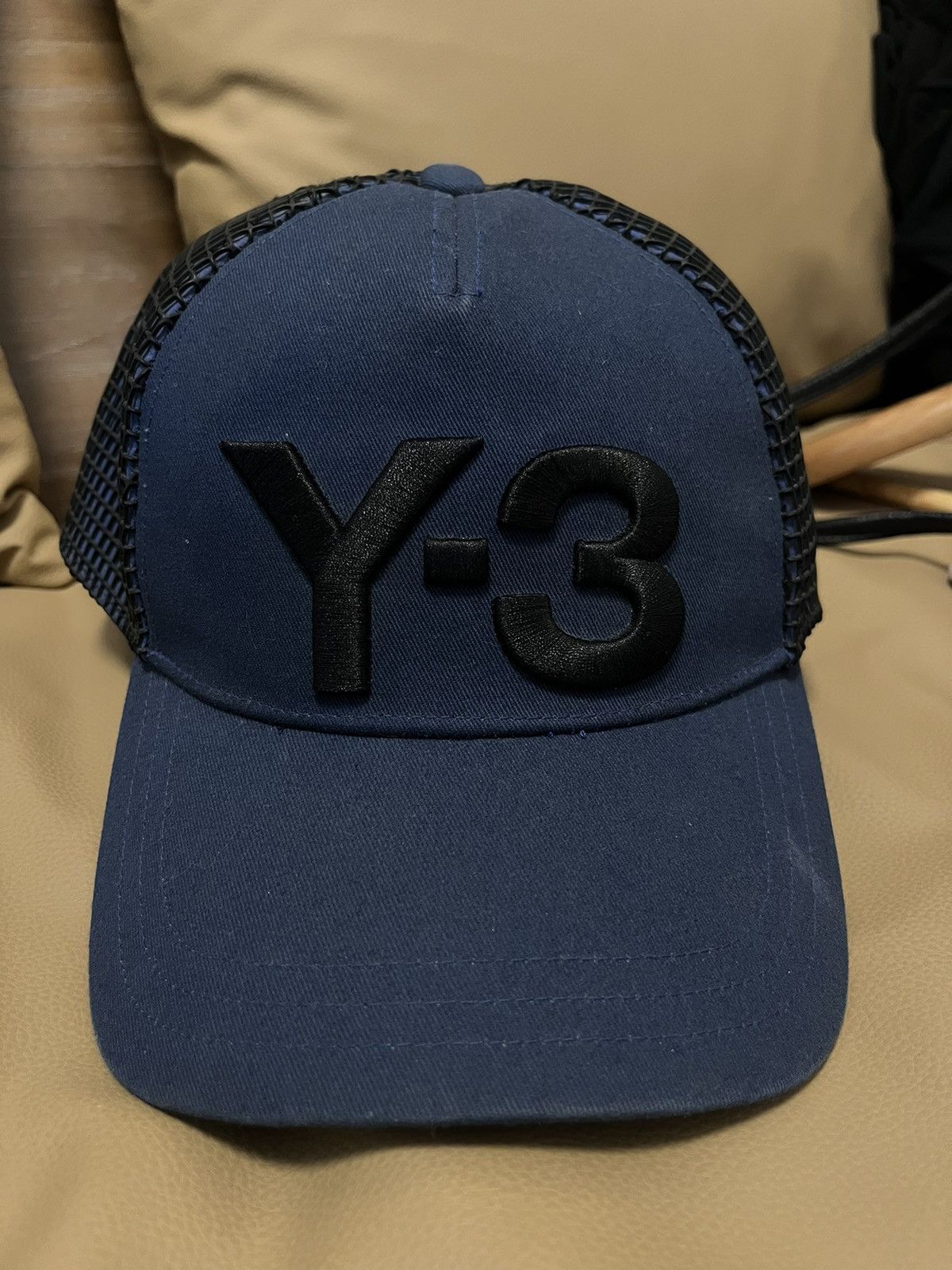 Yohji Yamamoto y-3 logo net trucker cap snapback Size ONE SIZE - 1 Thumbnail