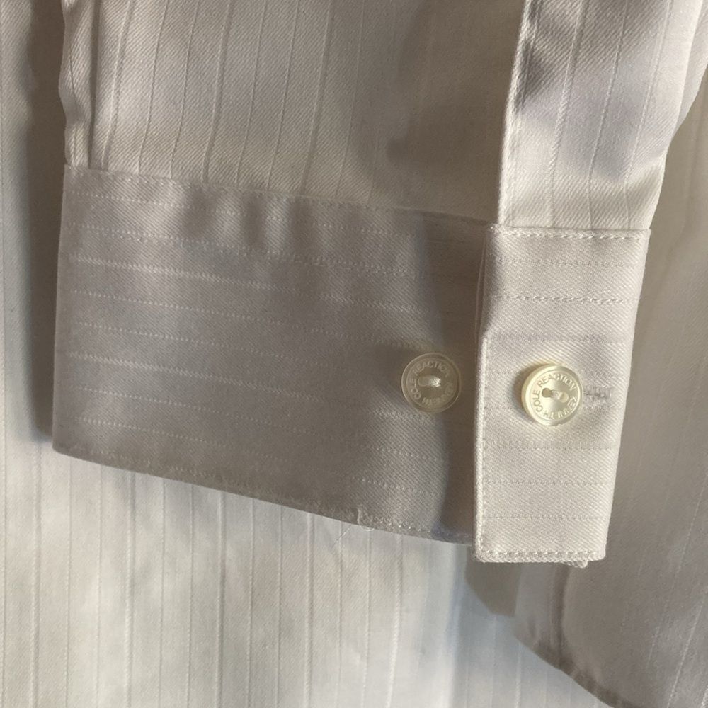 Kenneth Cole Kenneth Cole Reaction Size 16.5 32-33 Mens White Dress Shi Size US L / EU 52-54 / 3 - 8 Thumbnail