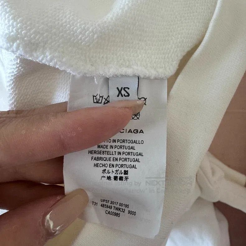 Balenciaga Balenciaga Kering Hoodie White Size US XS / EU 42 / 0 - 7 Thumbnail