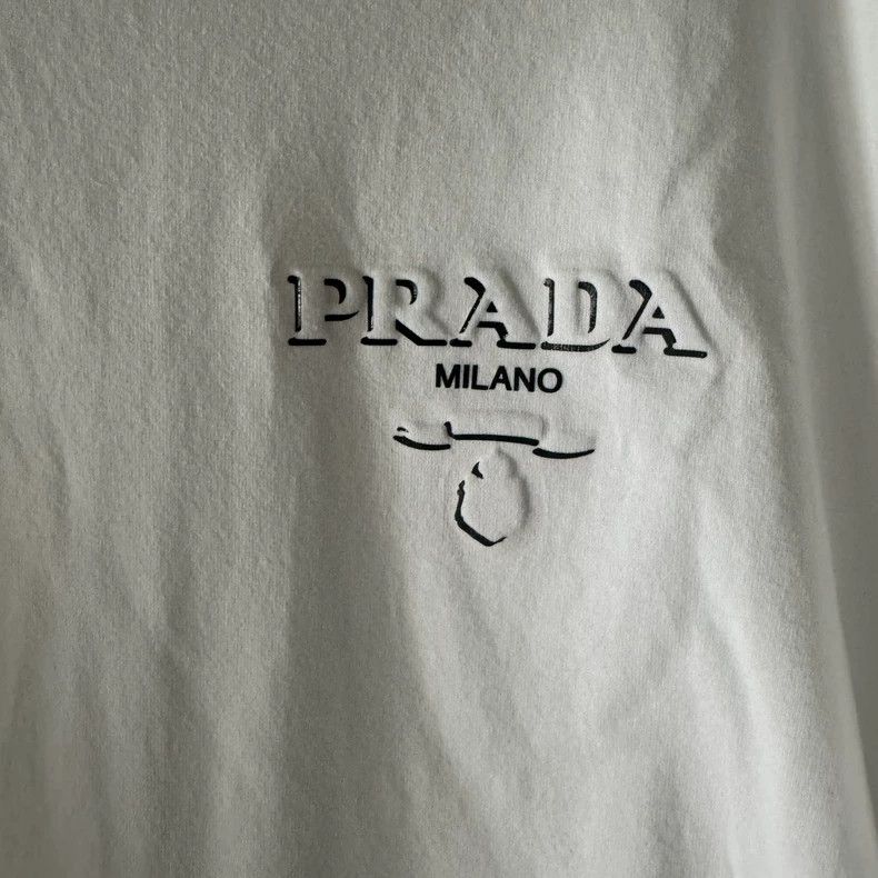 Prada Prada White short-sleeved T-shirt Size US L / EU 52-54 / 3 - 6 Thumbnail