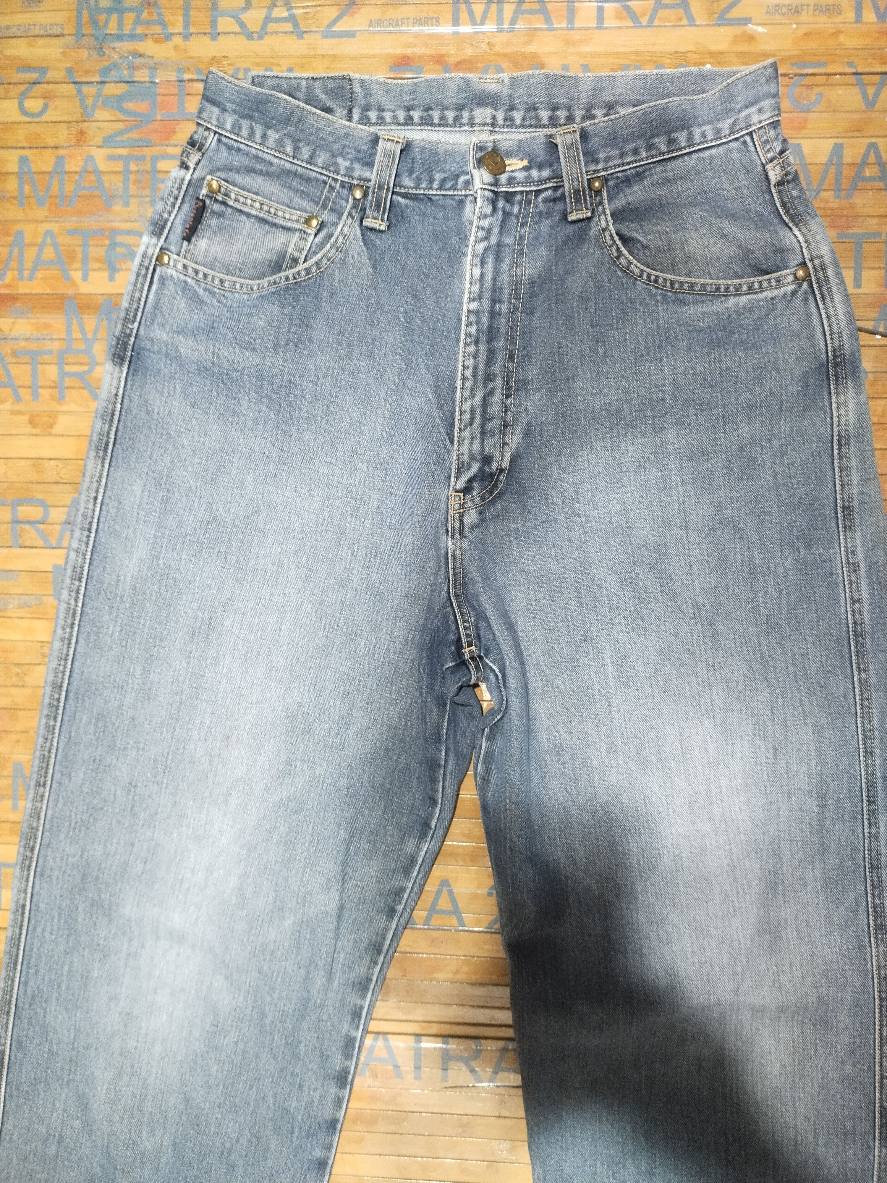 Japanese Brand × Vintage Jeans Santafe, Hip Hot Distressed Denim Sz 29" Size US 29 - 15 Thumbnail