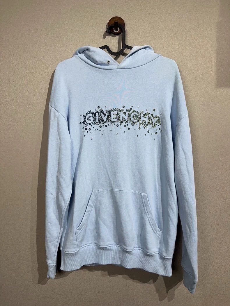 Givenchy Givenchy Crystal Logo hooded sweater Size US S / EU 44-46 / 1 - 1 Thumbnail
