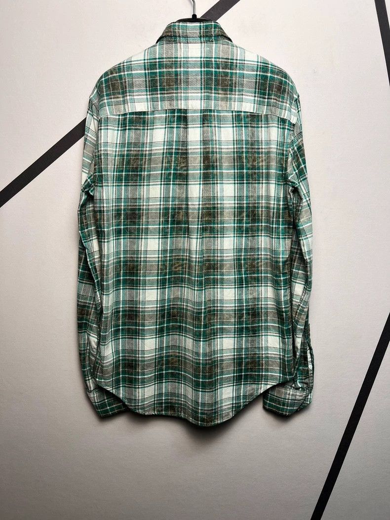 Saint Laurent Paris Saint Laurent Paris Green plaid shirt-2505 Size US M / EU 48-50 / 2 - 2 Thumbnail