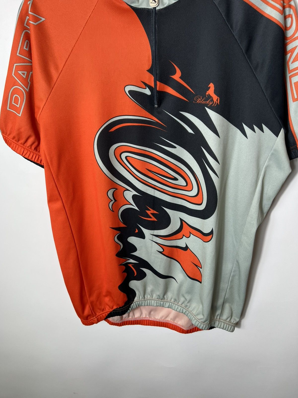 Vintage Vintage 90s Blacky Switzerland Dark Zone Velo Cycle Jersey Size US XXL / EU 58 / 5 - 3 Thumbnail
