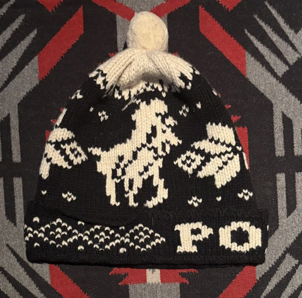 Polo Ralph Lauren Polo Player and Snowflake Knit Hat Size ONE SIZE - 1 Thumbnail
