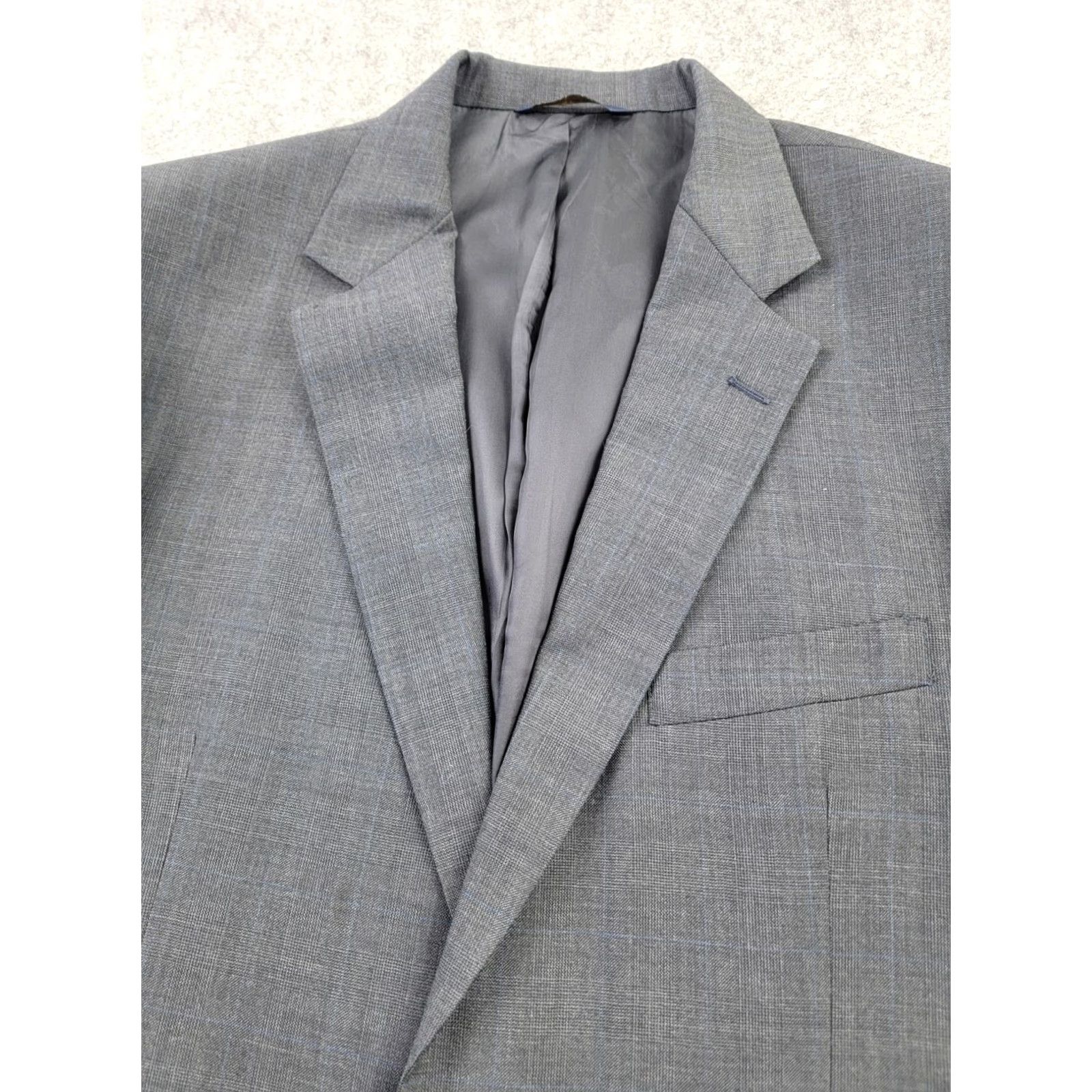 Brooks Brothers VINTAGE Brooks Brothers Suit Jacket Mens 42R Gray 100% Wool Blazer Made in USA 2006 Size 42R - 2 Thumbnail