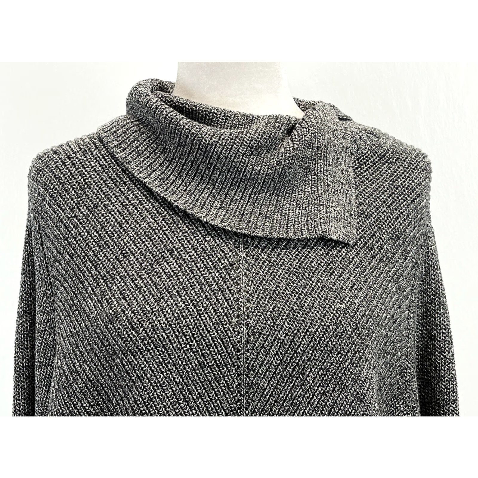 Talbots Talbots Sweater Women 3XP Petite Plus Size Grey Split Turtleneck Tunic Knit Size XXL / US 16-18 / IT 52-54 - 5 Thumbnail