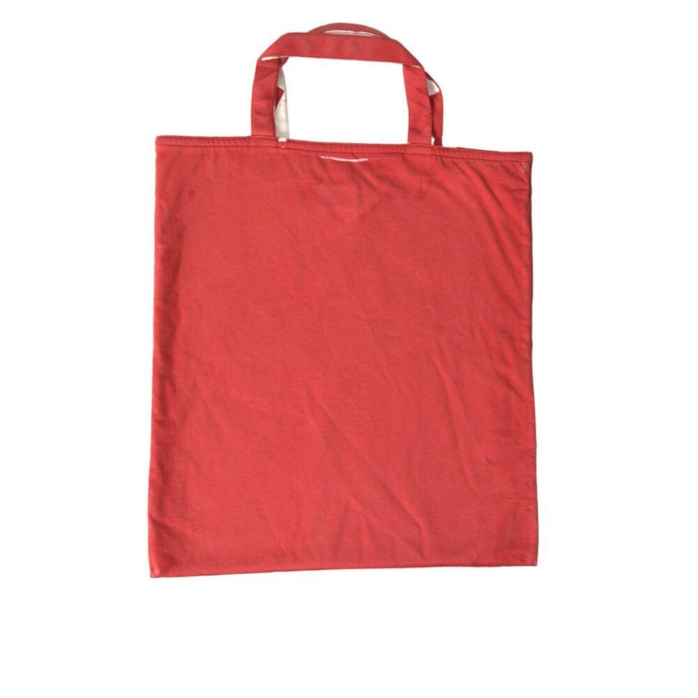 Prada Prada Chic Red and White Fabric Tote Bag Size ONE SIZE - 4 Thumbnail
