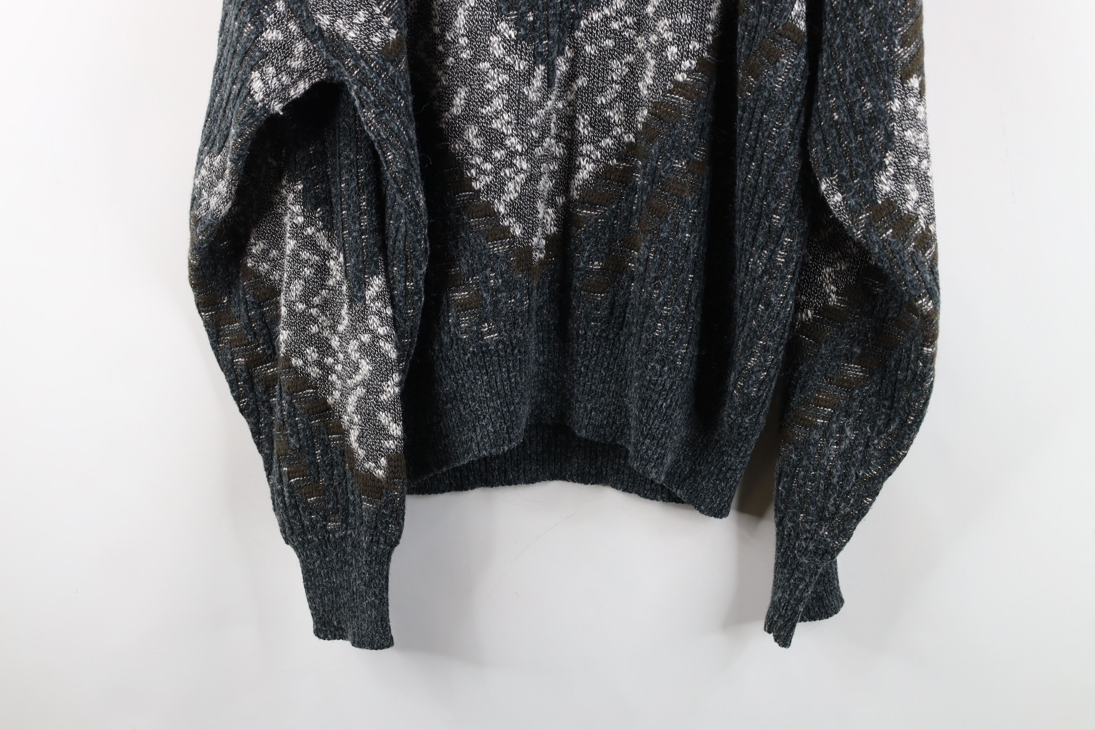 Vintage Vintage 90s Streetwear Ribbed Knit Crewneck Sweater Size XL / US 12-14 / IT 48-50 - 12 Thumbnail