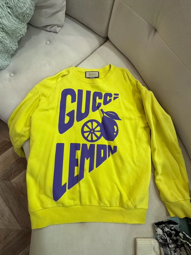 Gucci Gucci Yellow sweatshirt Size US S / EU 44-46 / 1 - 1 Thumbnail