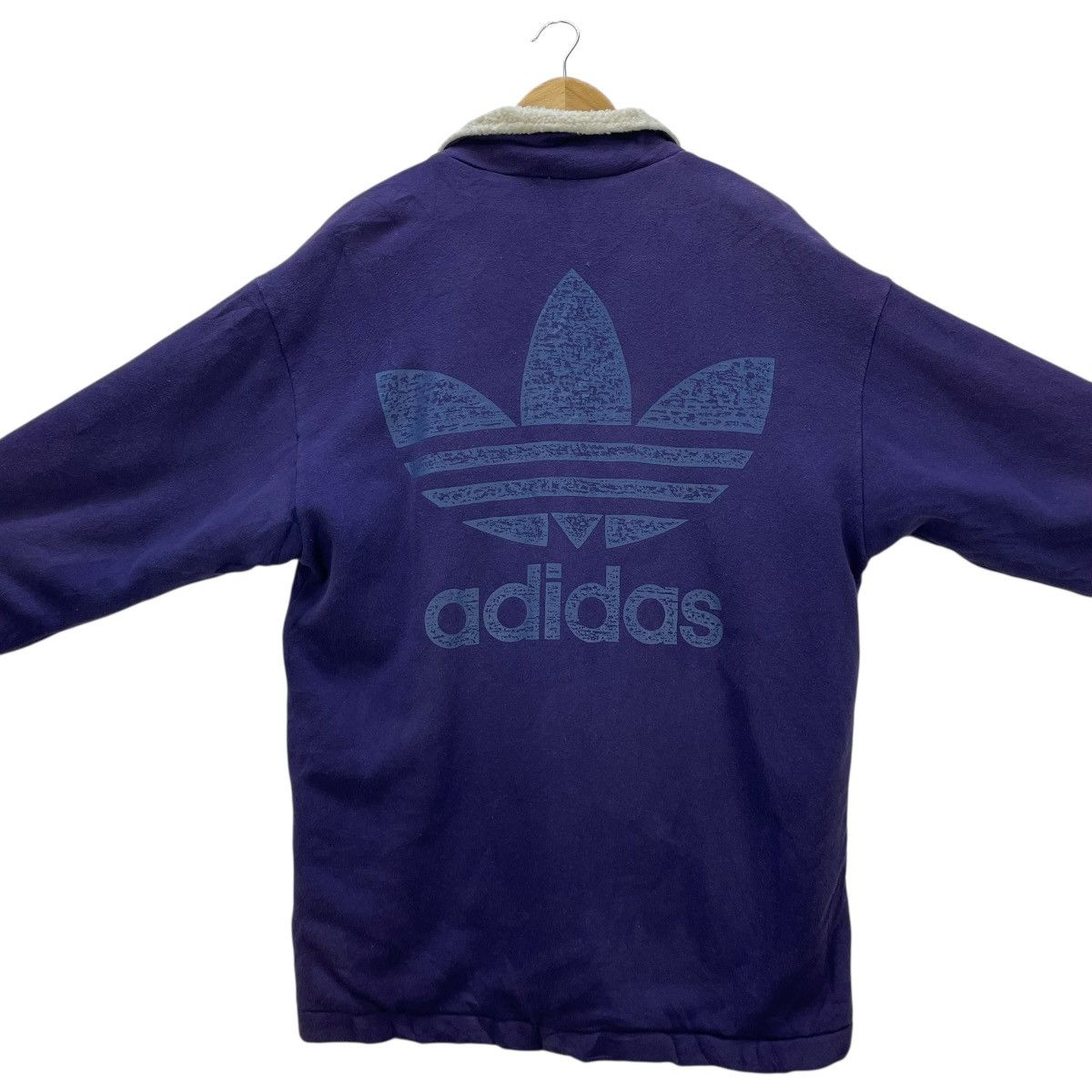 Adidas 💥 vintage 90s Adidas quarter-zip Sherpa Pullover Size US M / EU 48-50 / 2 - 2 Thumbnail