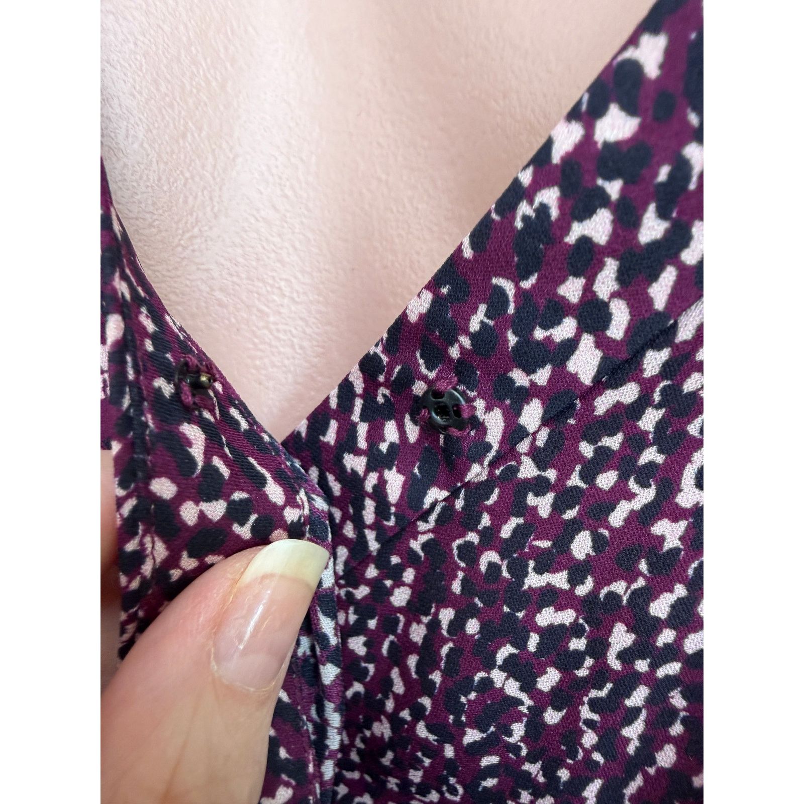 Parker Parker Matilda Funfetti Silk Blouse Women XS Purple Size XS / US 0-2 / IT 36-38 - 7 Thumbnail