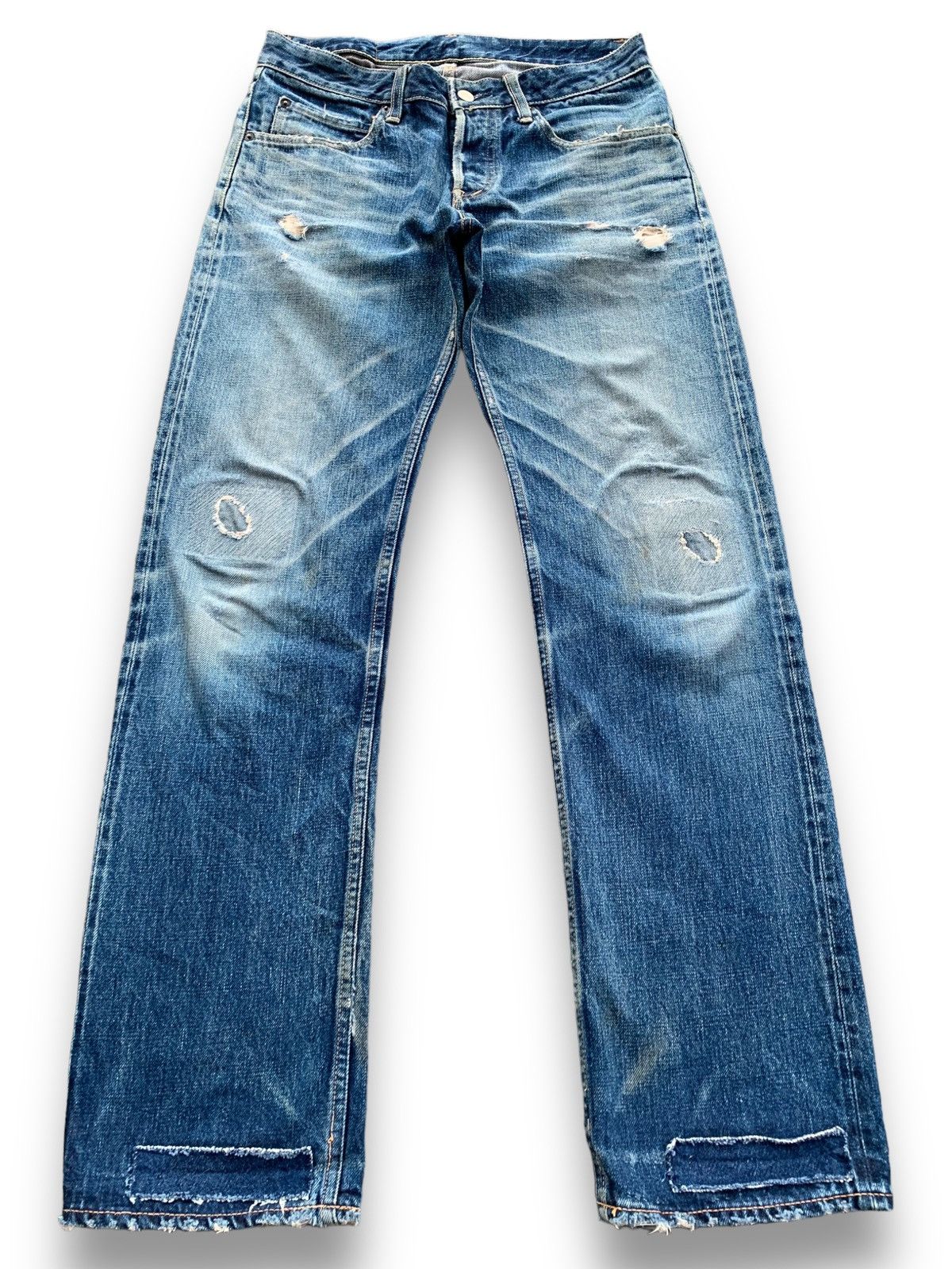 image of Hollywood Ranch&market x Hysteric Glamour Vintage Hrm Redline Selvedge Loose Ripped Grunge Jeans in