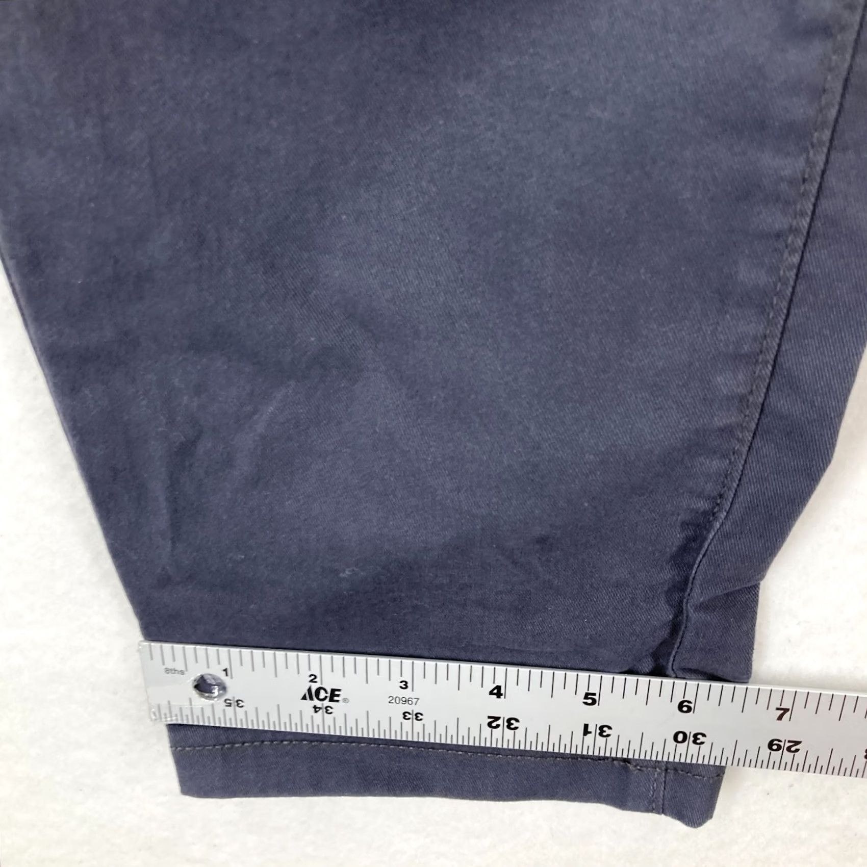 Loft LOFT Ankle Skinny Pants Women's 2 Blue Stretch Fabric Mid Rise Chino Casual NWT Size 28" / US 6 / IT 42 - 7 Thumbnail
