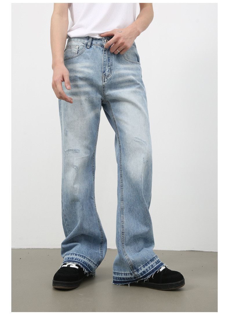 Vintage American street men's trendy loose straight flared jeans Size US 32 / EU 48 - 2 Thumbnail