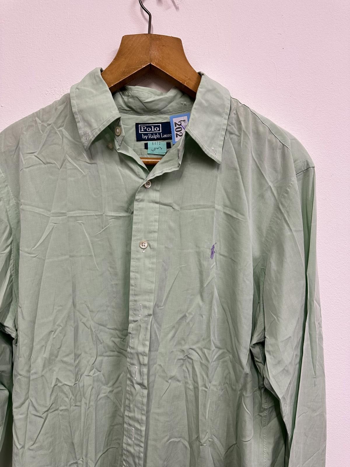 Other Men's Polo by Ralph Lauren Light Green Dress Shirt Size US L / EU 52-54 / 3 - 3 Thumbnail
