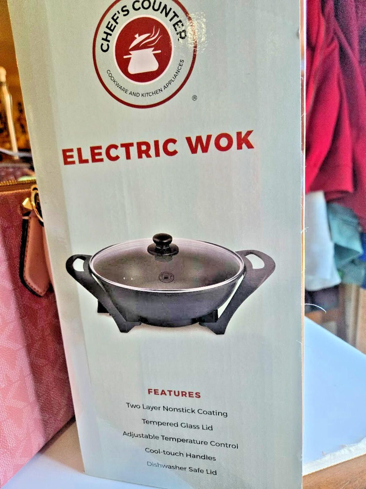 Other Chef's Counter Electric Wok w/ Lid 2 Layer Non Stick NIB Size ONE SIZE - 2 Thumbnail