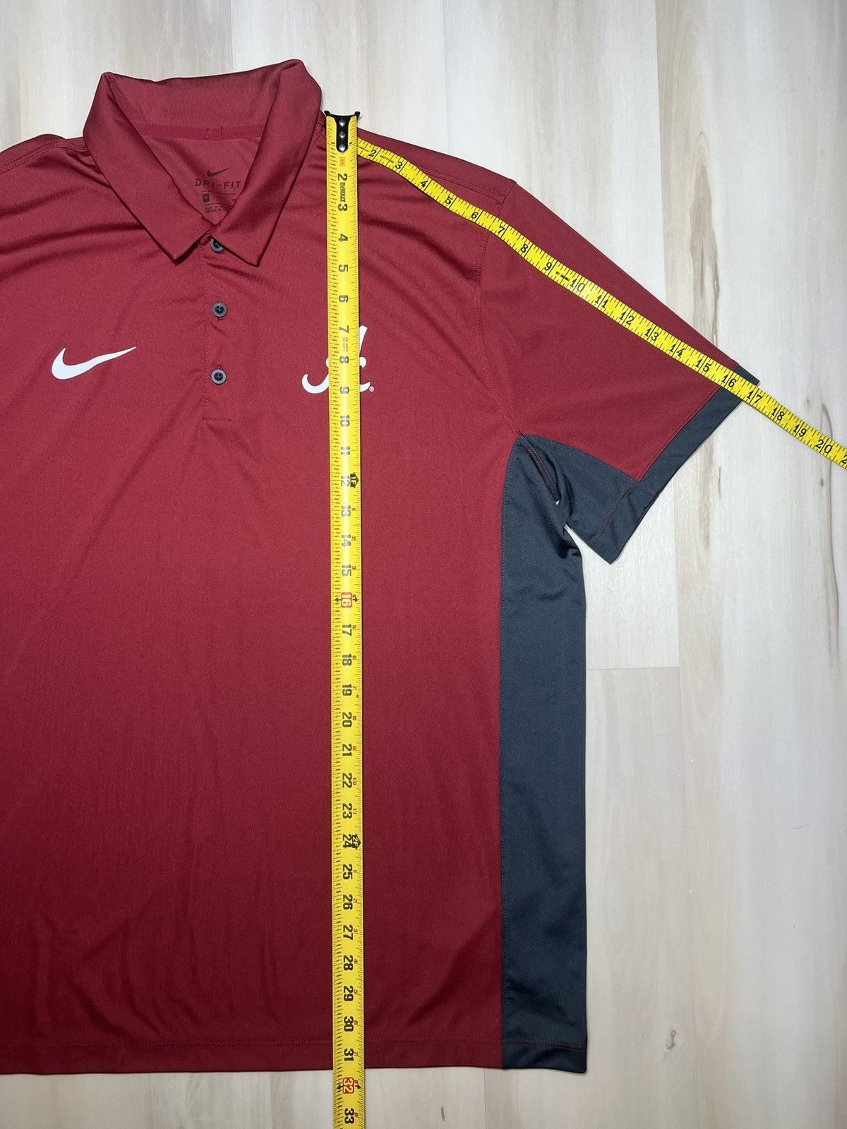 Nike Nike Shirt Men’s Sz XL Red Alabama Crimson Tide Polo Dri-fit Size US XL / EU 56 / 4 - 5 Thumbnail