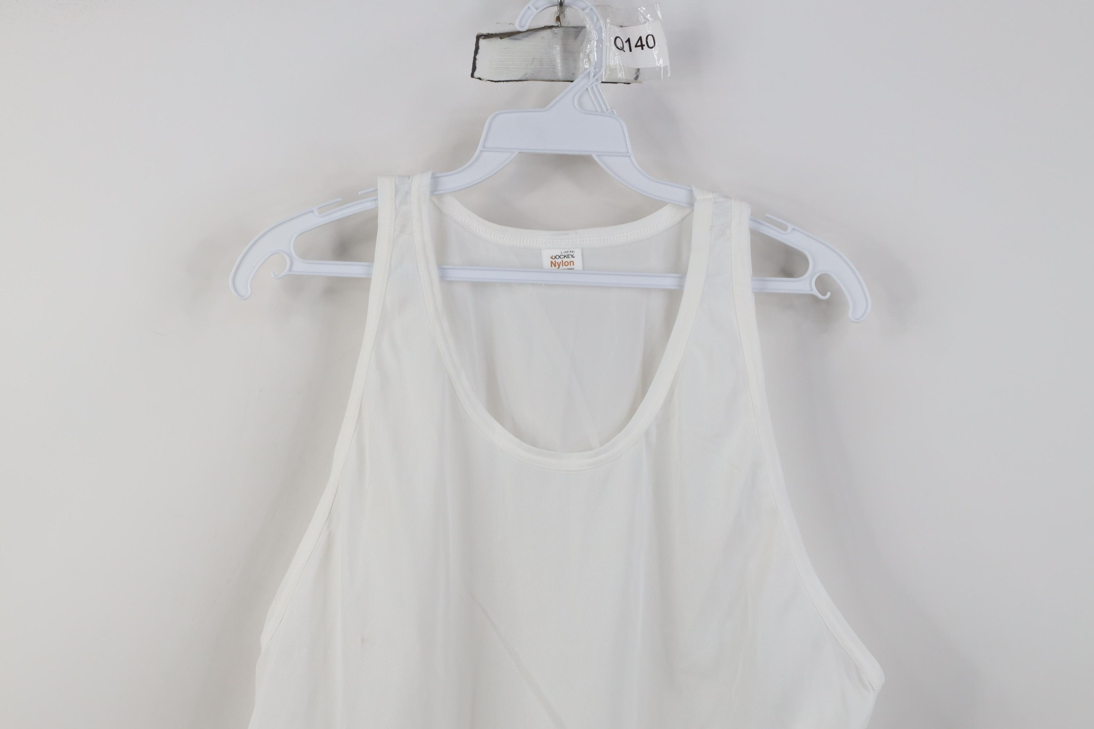 Vintage Vintage 60s 70s Streetwear Nylon Tank Top T-Shirt White USA Size US L / EU 52-54 / 3 - 2 Thumbnail