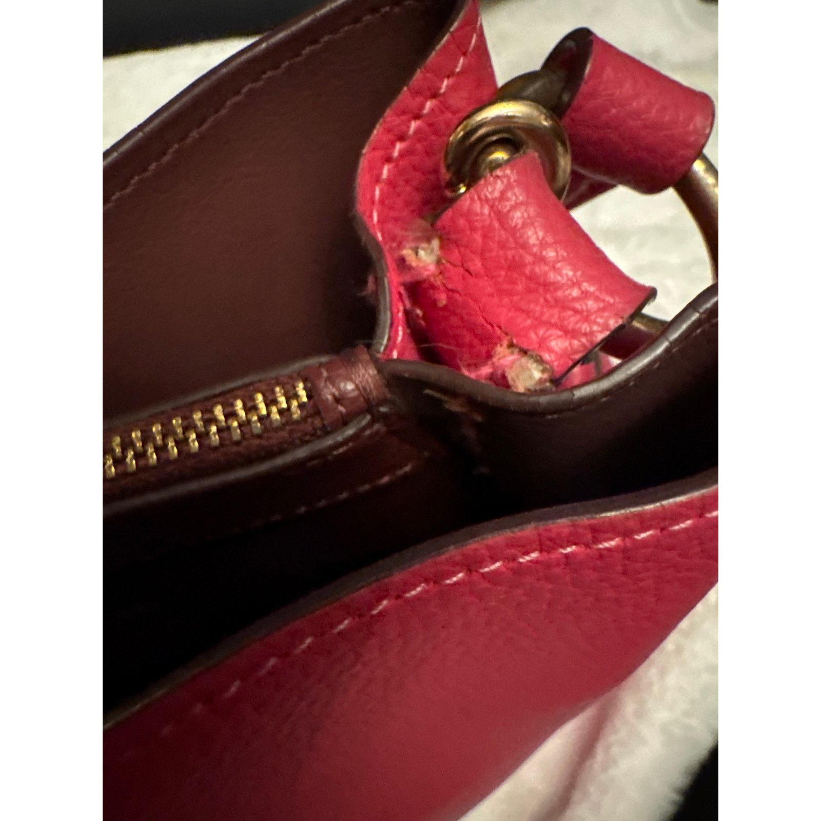 Coach Dark Pink Strawberry Coach Bucket bag Size ONE SIZE - 8 Thumbnail