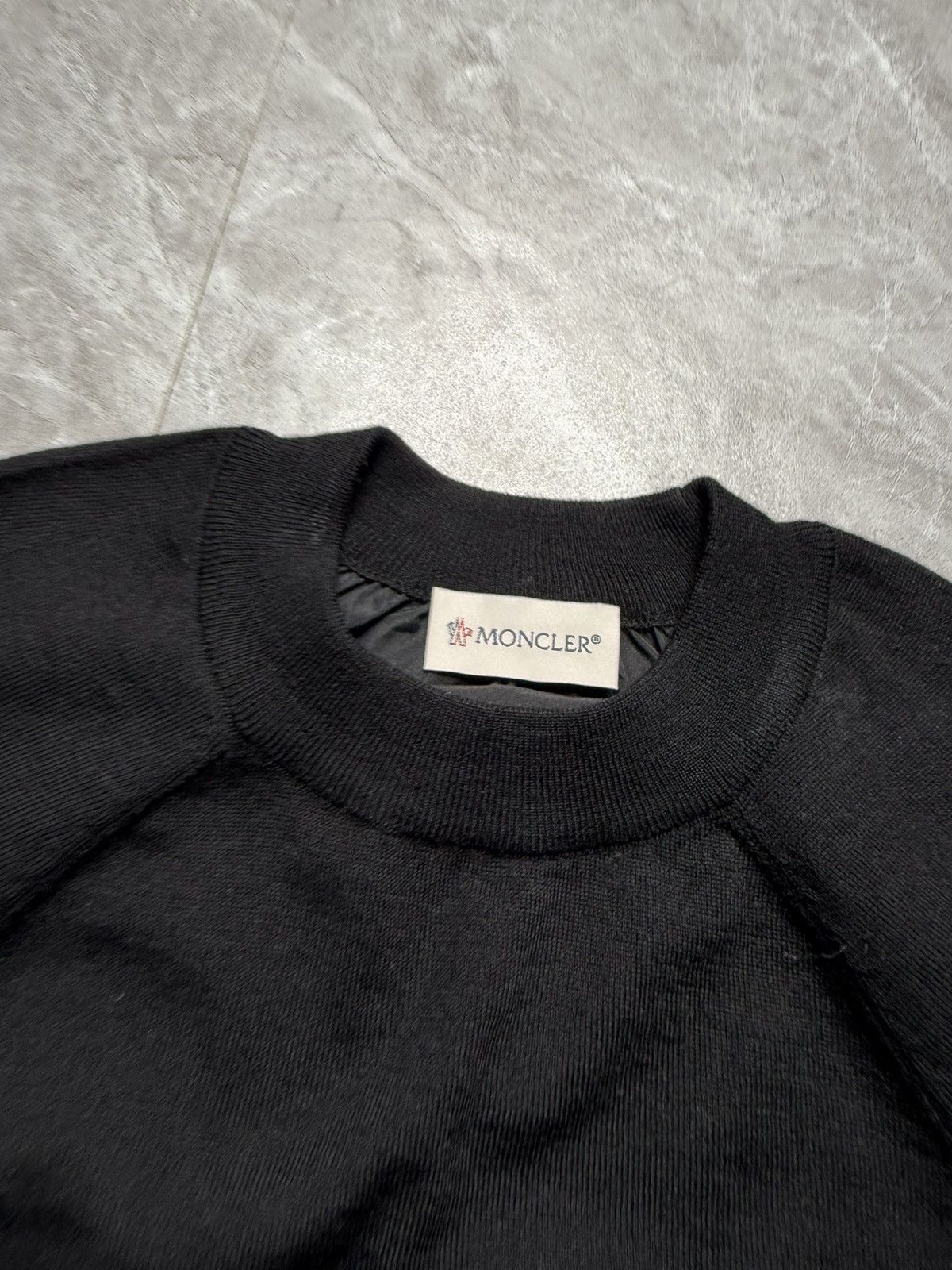 Moncler Moncler Girocollo Tricot Hybrid Wool Nylon Sweater Size S / US 4 / IT 40 - 5 Thumbnail